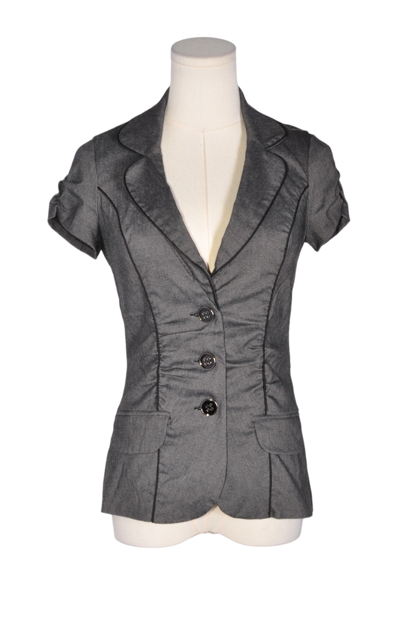 DYNAMITE Women Button Down Tops Regular fit in Gray - Size S | 13.45 $ KOOP