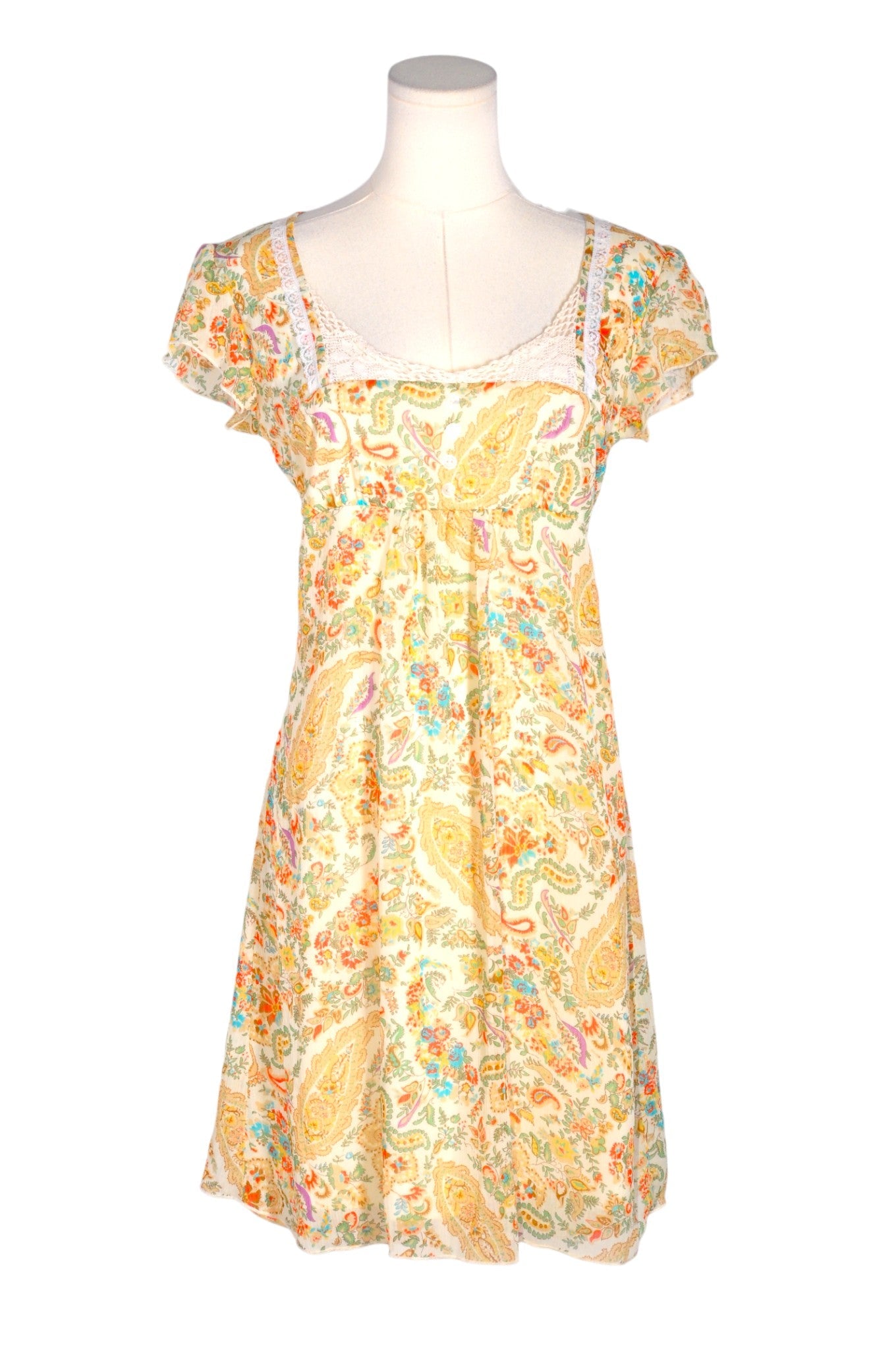 THREE WISHES Women A-Line Dresses Regular fit in Yellow - Size S | 13.25 $ KOOP