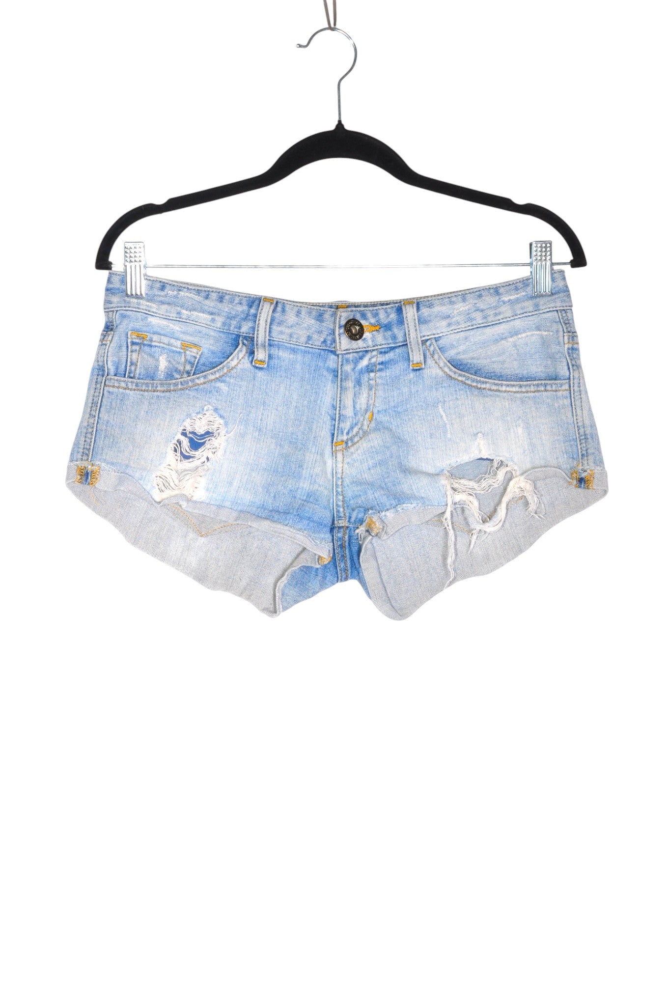 GUESS Women Denim Shorts Regular fit in Blue - Size 27 | 23.2 $ KOOP