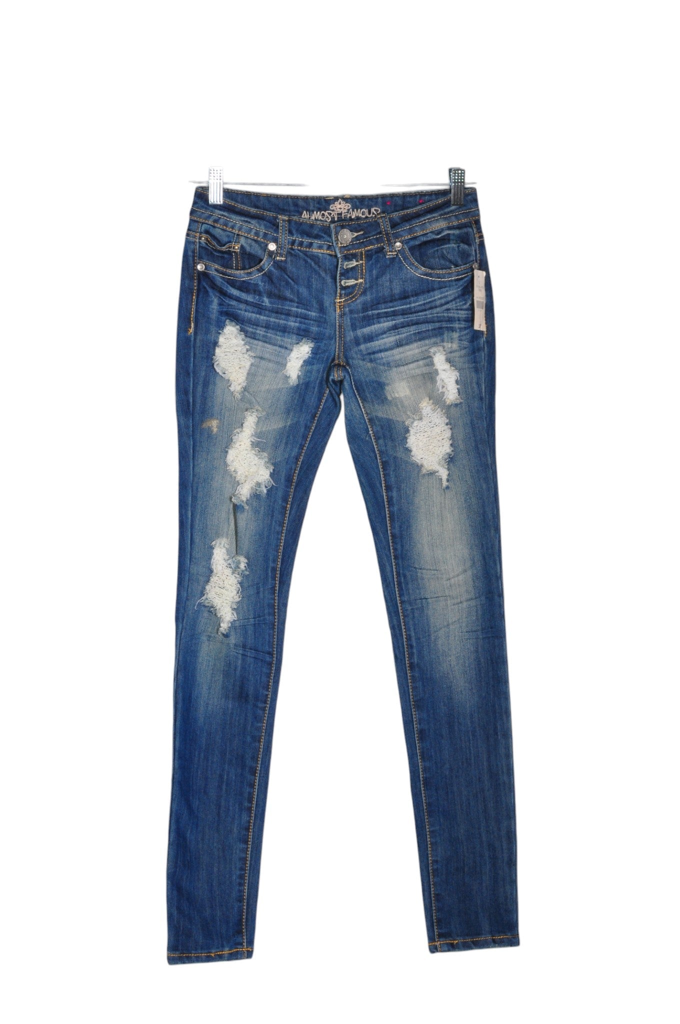 ALMOST FAMOUS Women Skinny Jeans Regular fit in Blue - Size 3 | 11.19 $ KOOP
