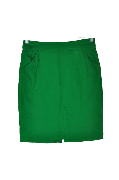 J. CREW Women Pencil Skirts Regular fit in Green - Size 10 | 69.99 $ KOOP