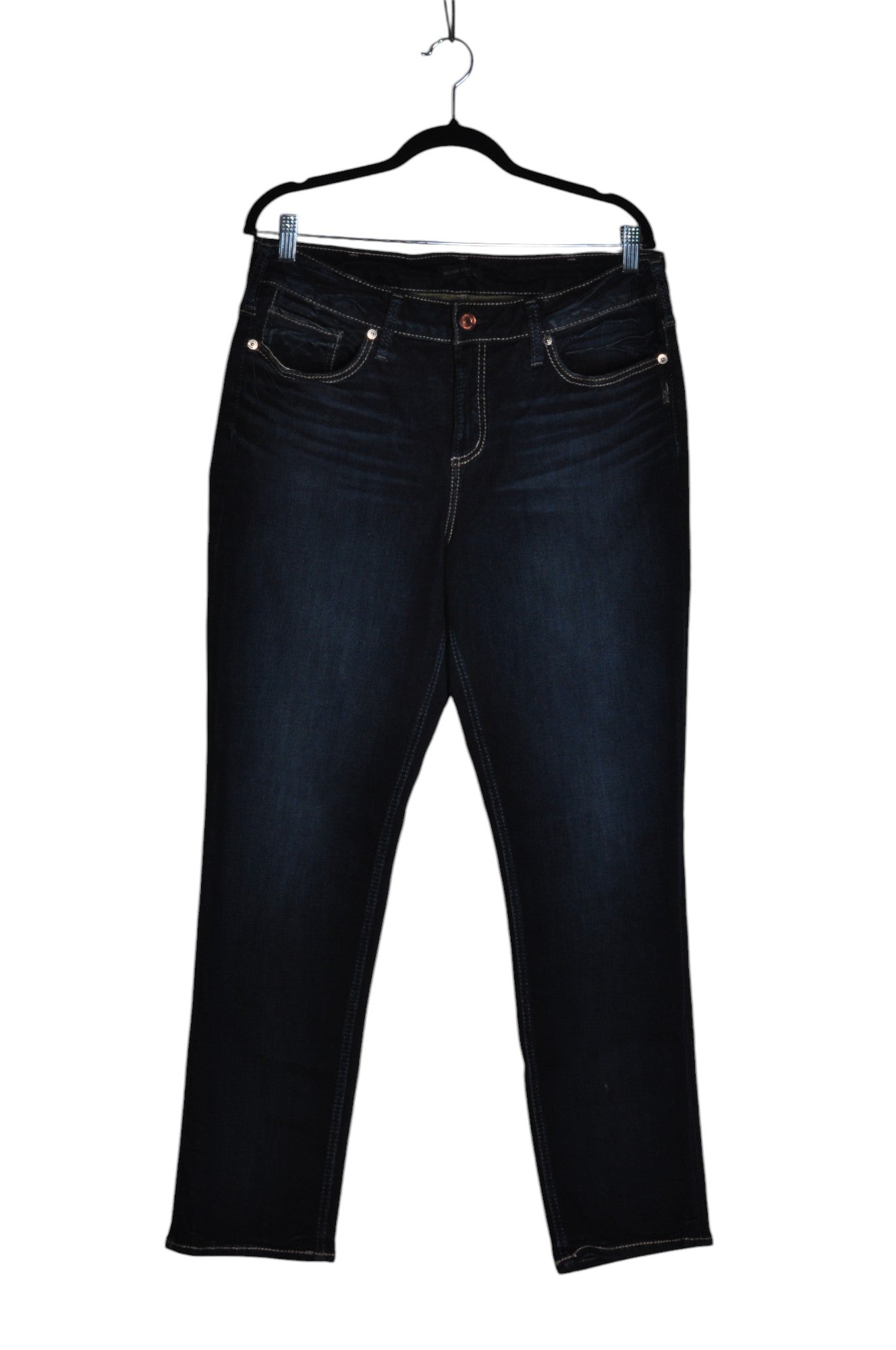 SILVER JEANS Women Straight-Legged Jeans Regular fit in Blue - Size 14 | 27.29 $ KOOP