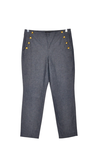 BANANA REPUBLIC Women Work Pants Regular fit in Gray - Size 8 | 44.29 $ KOOP