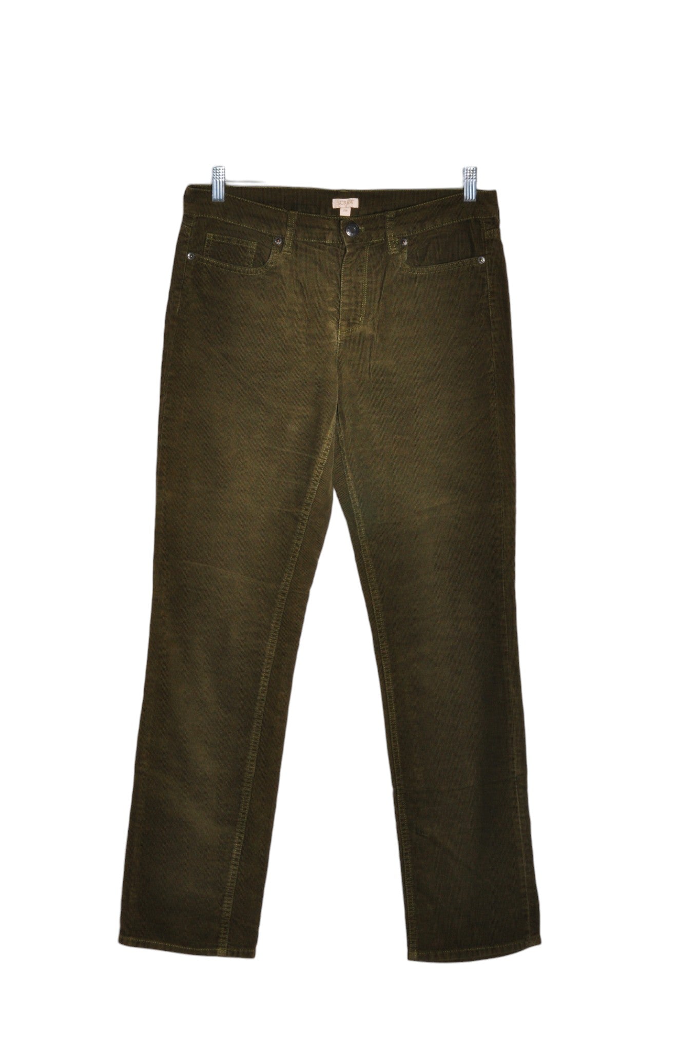 J. CREW Women Corduroy Pants Regular fit in Green - Size 29 | 32.29 $ KOOP