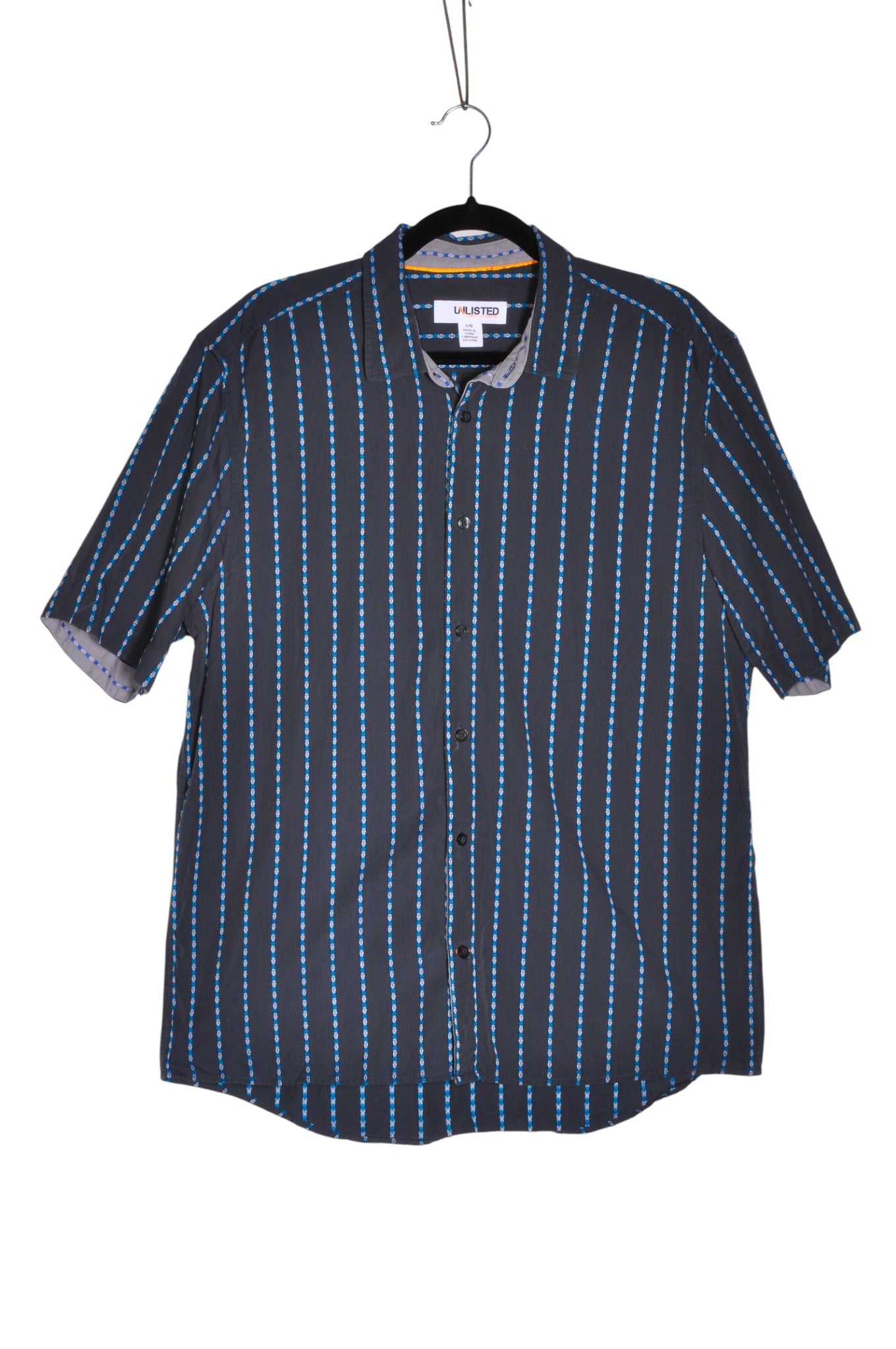 UNLISTED Men Button Down Tops Regular fit in Blue - Size L | 13.25 $ KOOP