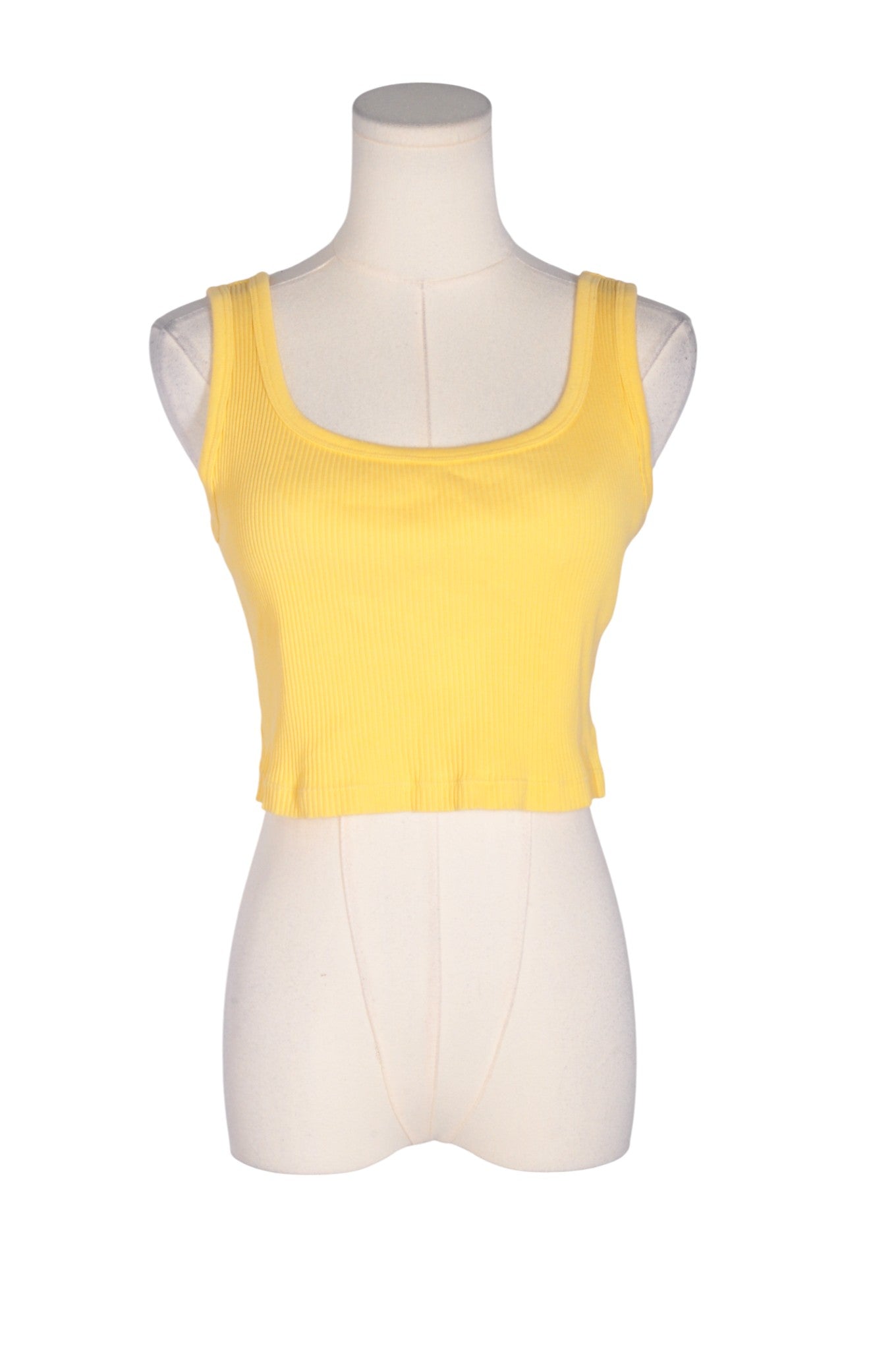 UNIQLO Women Crop Tops Regular fit in Yellow - Size M | 9.99 $ KOOP
