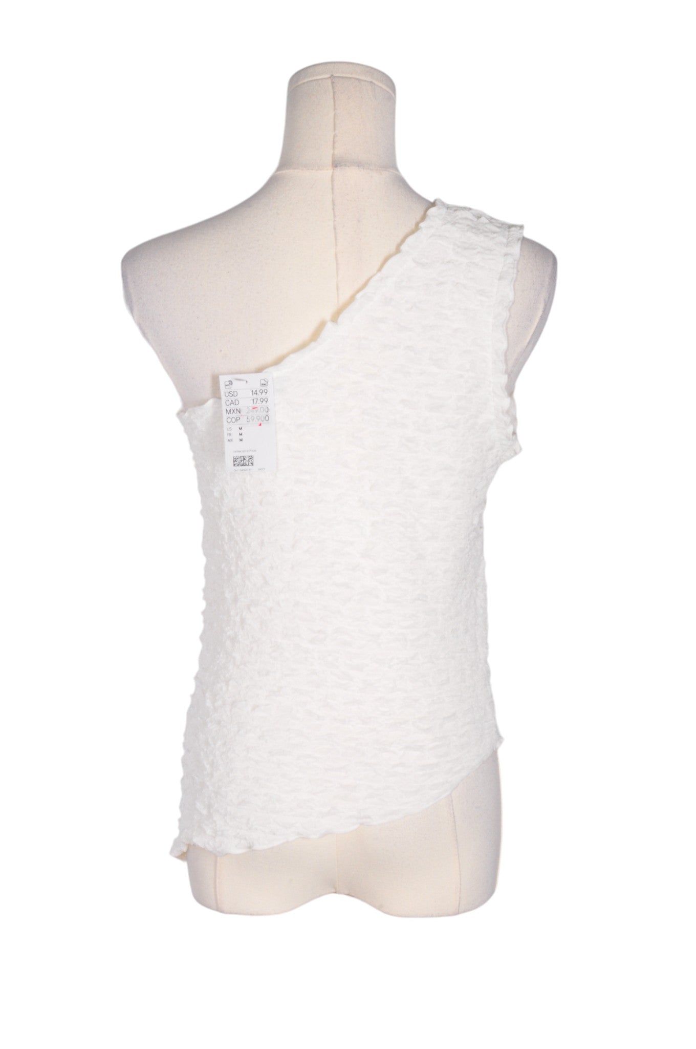 H&M Women Tank Tops Regular fit in White - Size M | 9.99 $ KOOP