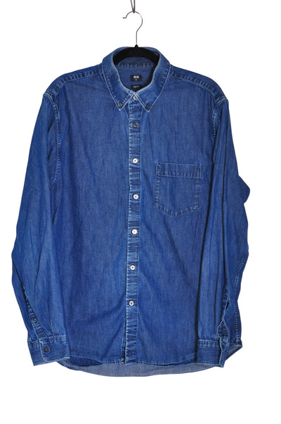 UNIQLO Men Denim Tops Regular fit in Blue - Size XL | 9.99 $ KOOP
