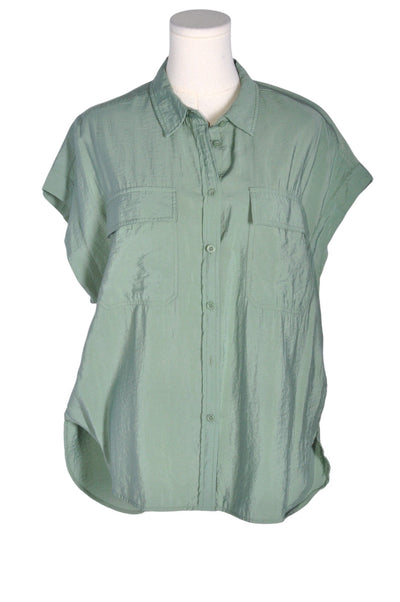 GAP Women Button Down Tops Regular fit in Green - Size L | 24.29 $ KOOP