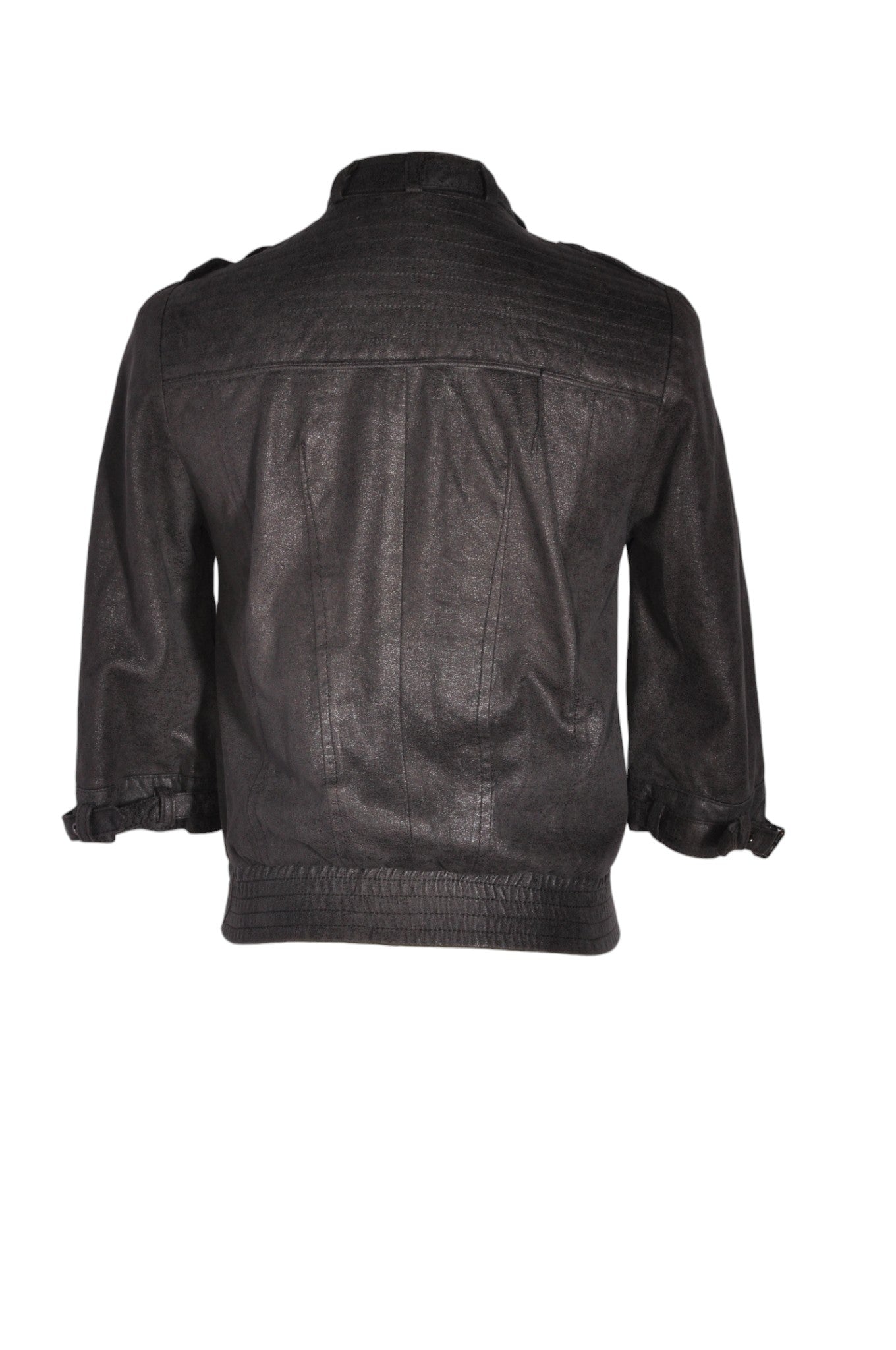 ZARA Women Leather Jackets Regular fit in Black - Size XS | 54.99 $ KOOP