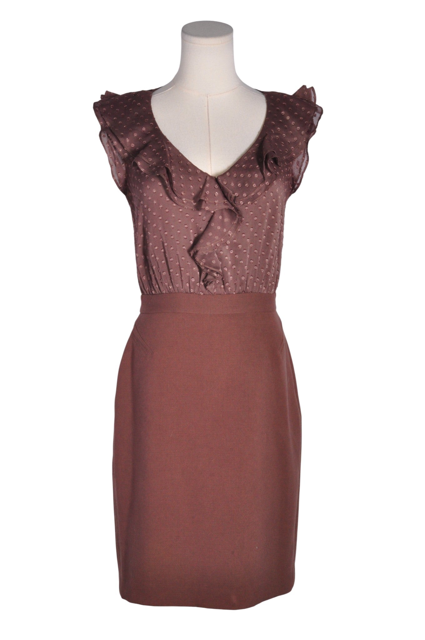 LOFT Women Midi Dresses Regular fit in Brown - Size 2 | 39.99 $ KOOP