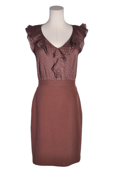 LOFT Women Midi Dresses Regular fit in Brown - Size 2 | 39.99 $ KOOP