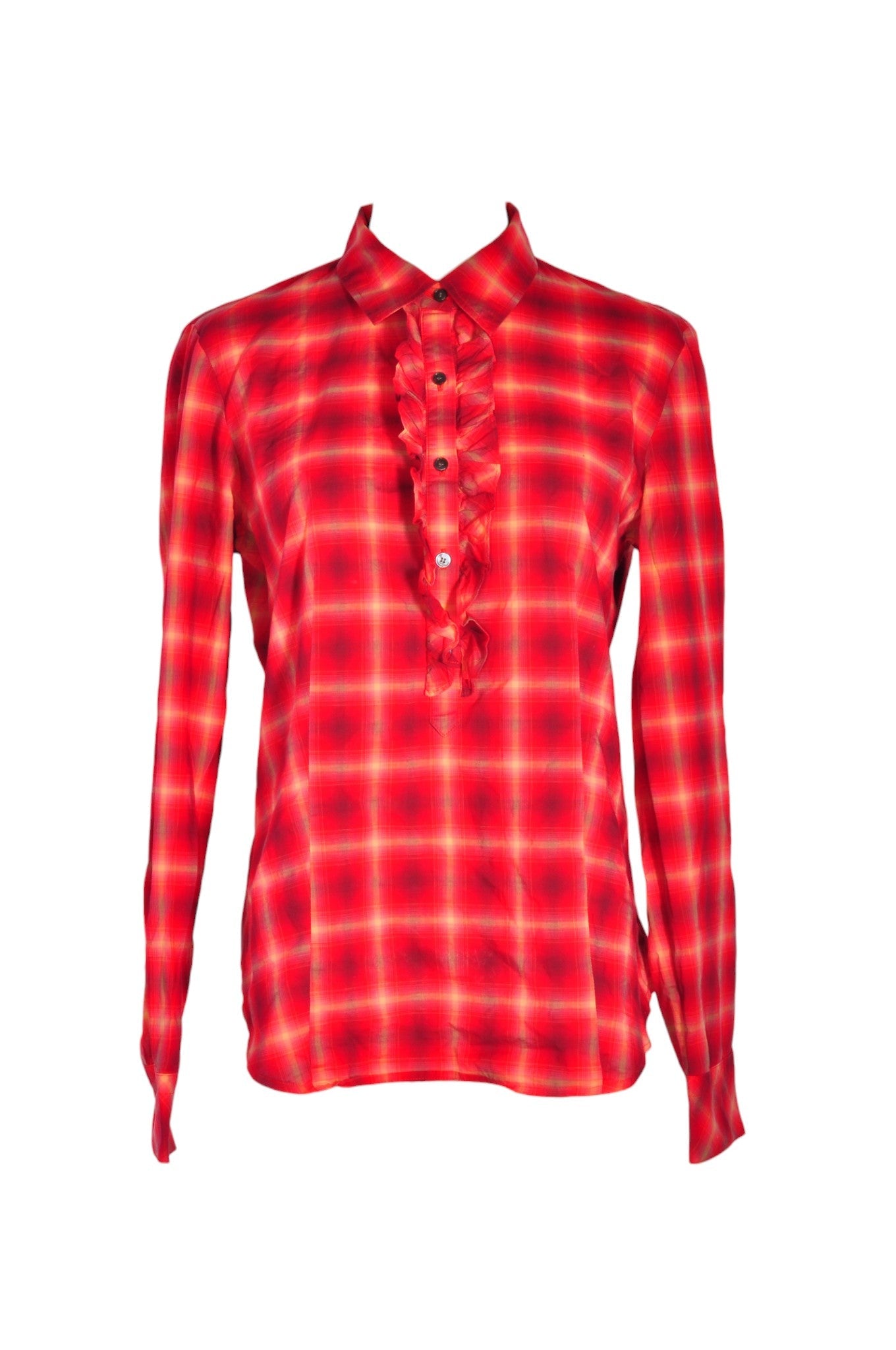 TALBOTS Women Button Down Tops Regular fit in Red - Size 6 | 28.9 $ KOOP