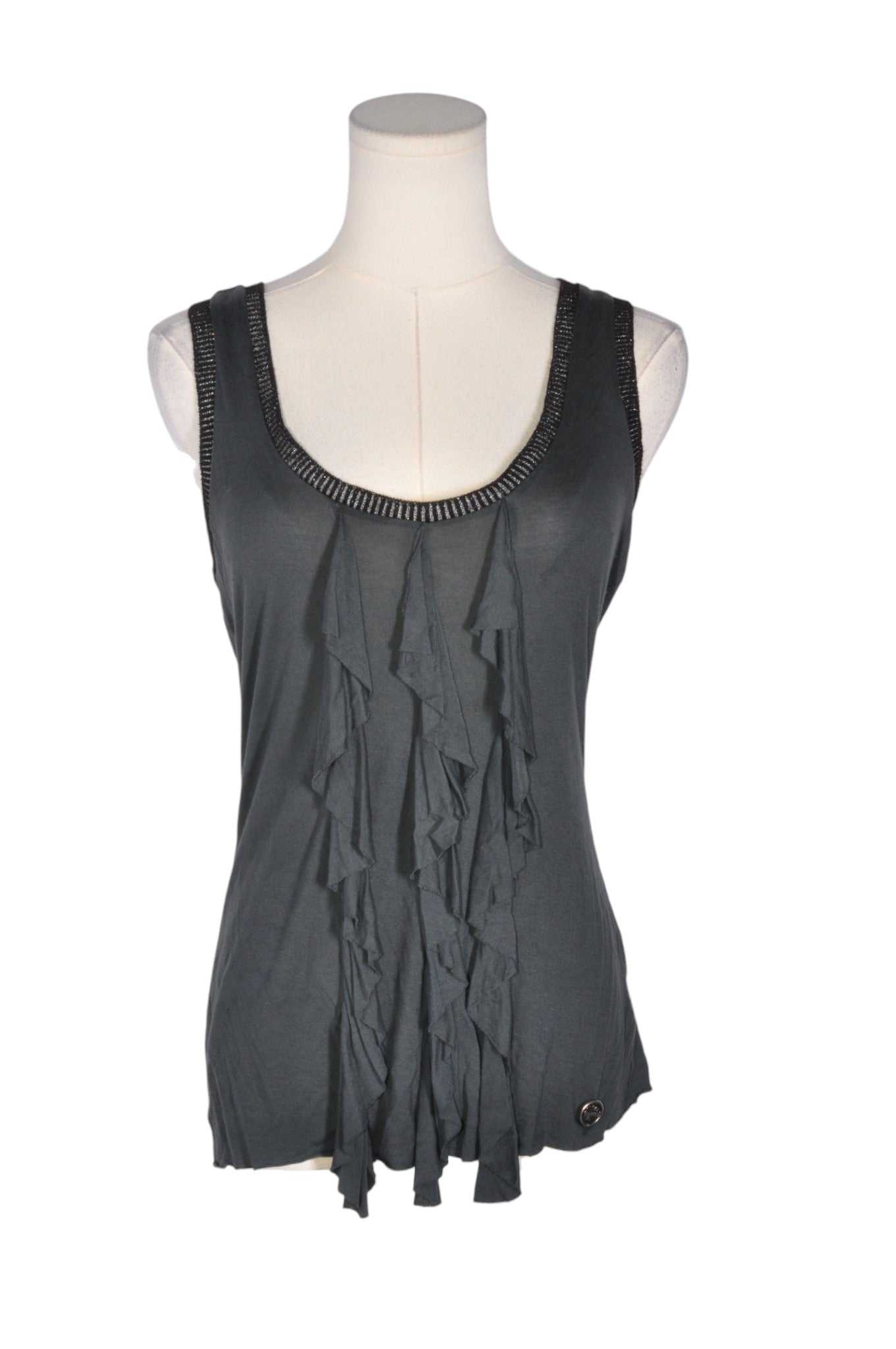 GUESS Women Tank Tops Regular fit in Gray - Size L | 22.3 $ KOOP
