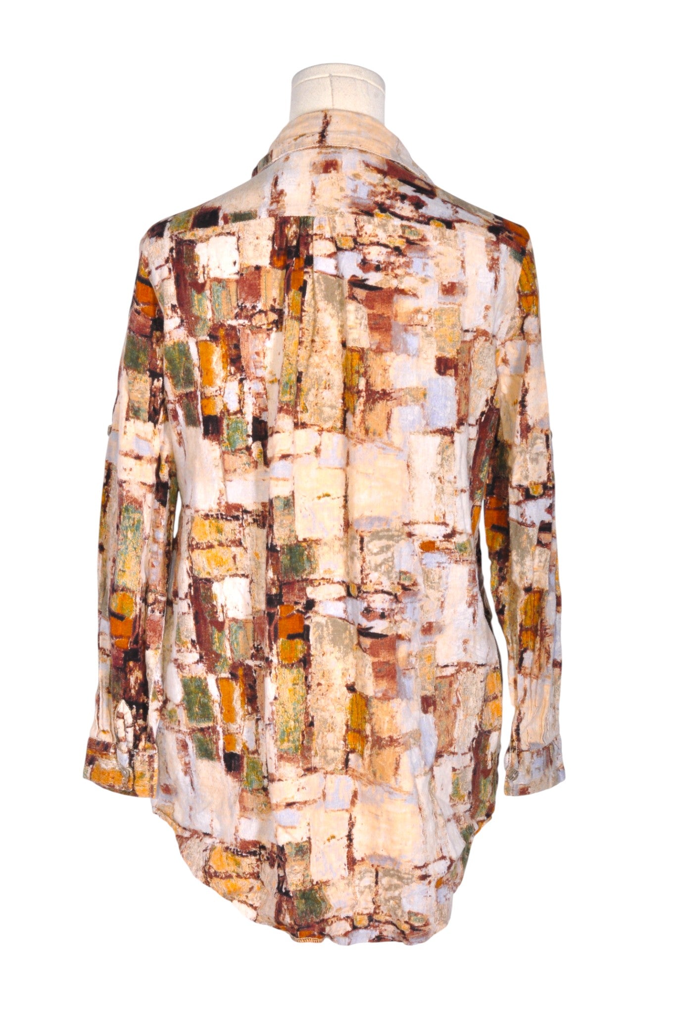 UNBRANDED Women Button Down Tops Regular fit in Brown - Size 44 | 9.99 $ KOOP