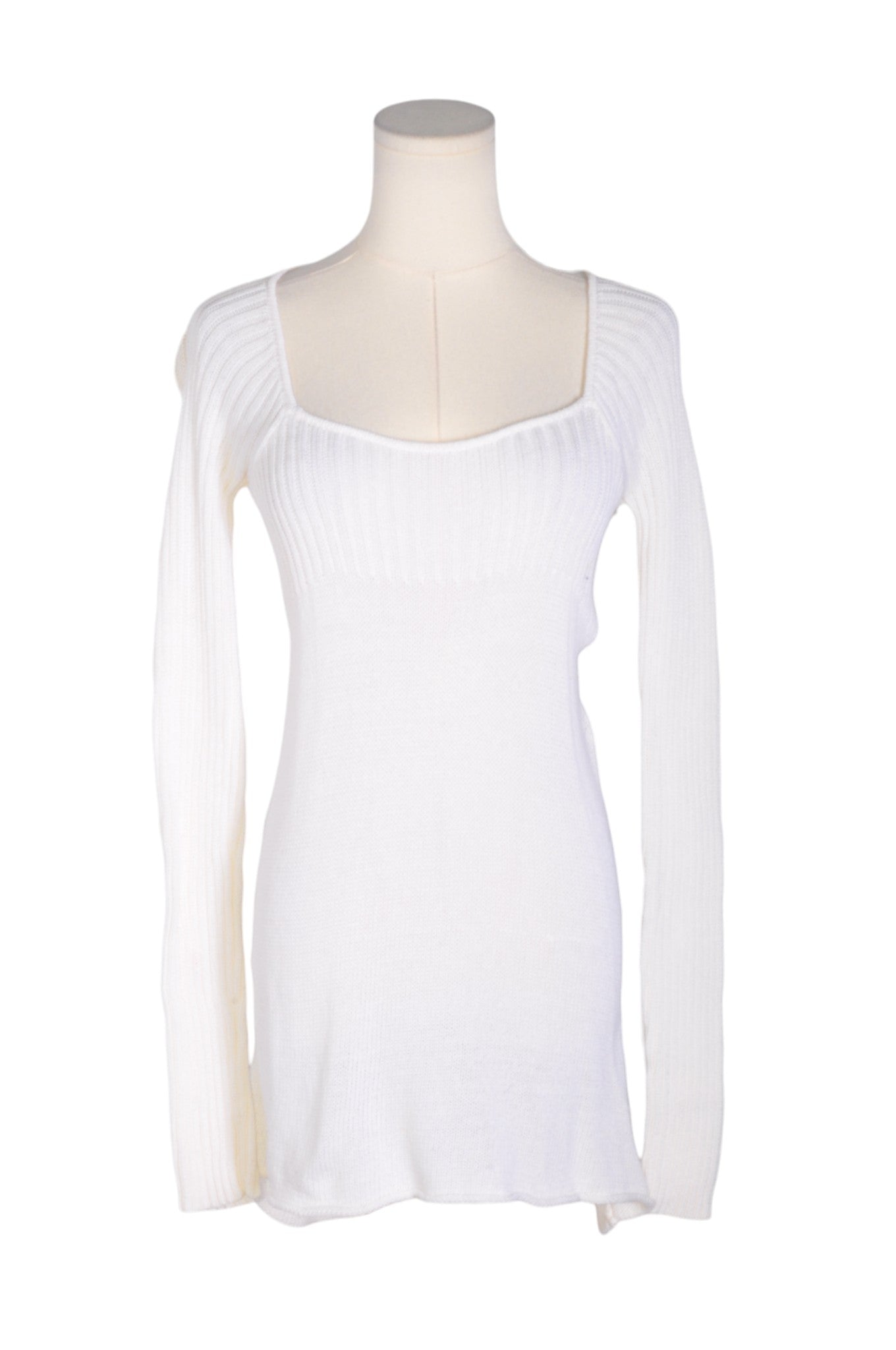 MANGO Women Knit Tops Regular fit in White - Size M | 18.99 $ KOOP