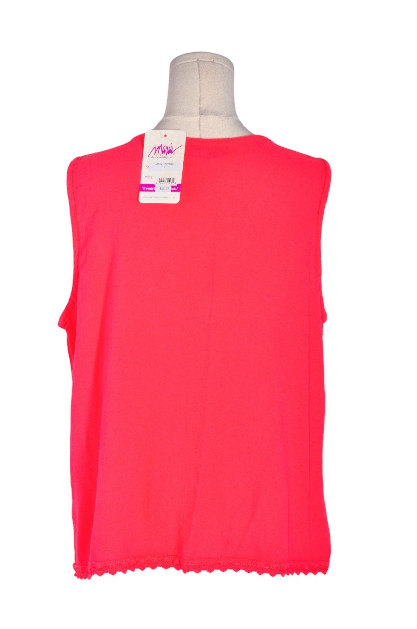 MARIA Women Tank Tops Regular fit in Red - Size 2 | 17.8 $ KOOP