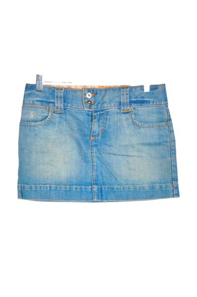 AMERICAN EAGLE Women Denim Skirts Regular fit in Blue - Size 0 | 18.99 $ KOOP