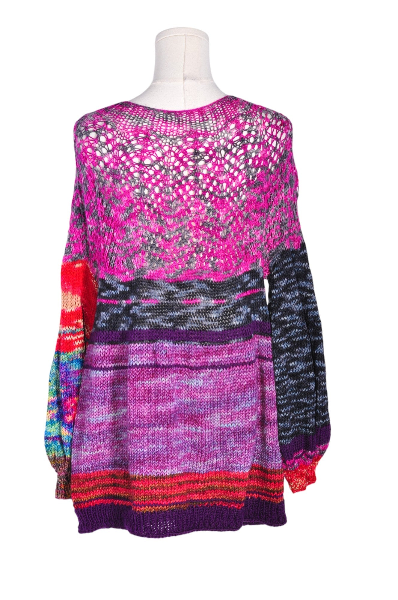 HANDMADE Women Knit Tops Regular fit in Purple - Size L | 13.25 $ KOOP