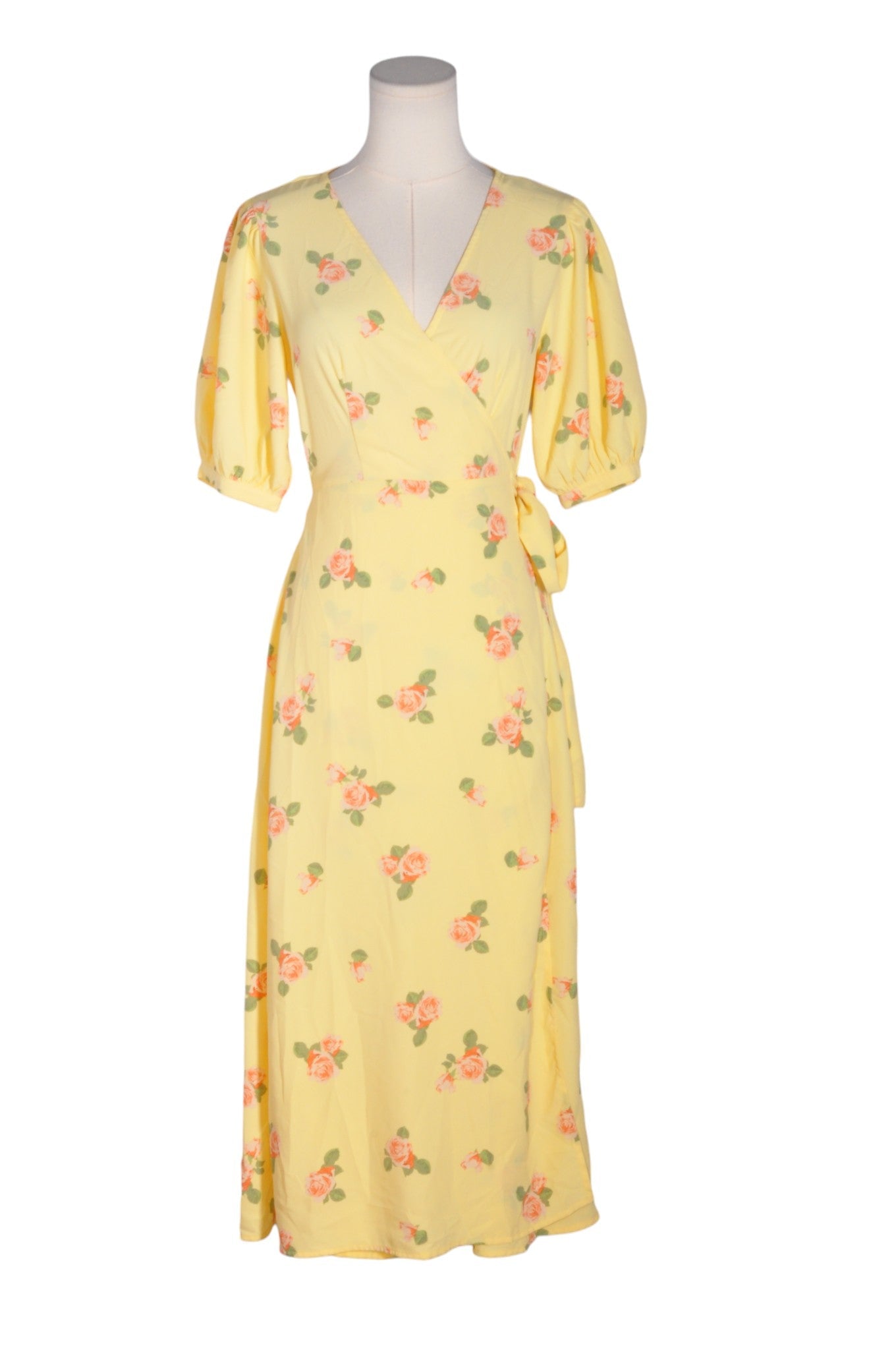 GLAMOROUS Women Wrap Dresses Regular fit in Yellow - Size 4 | 22.3 $ KOOP