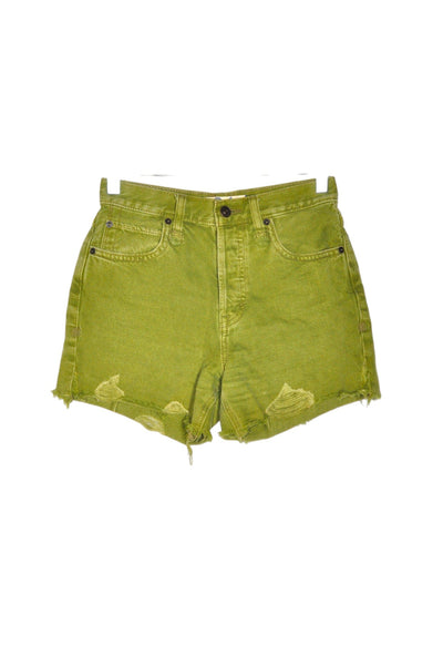 FREE PEOPLE Women Denim Shorts Regular fit in Green - Size 24 | 22.3 $ KOOP