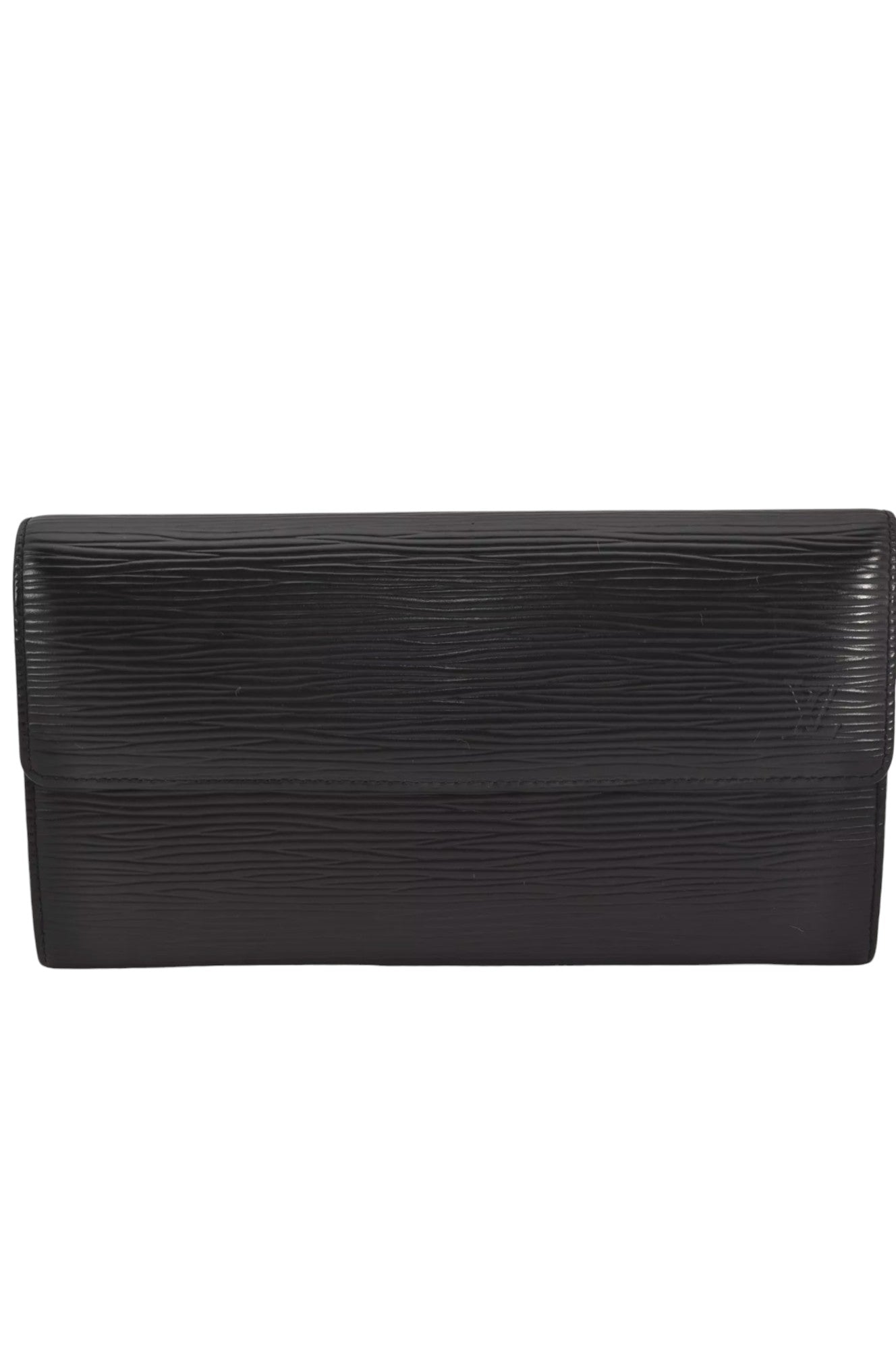 Louis Vuitton Epi Pochette Porte Monnaie Credit Wallet M63572 Black 8020K