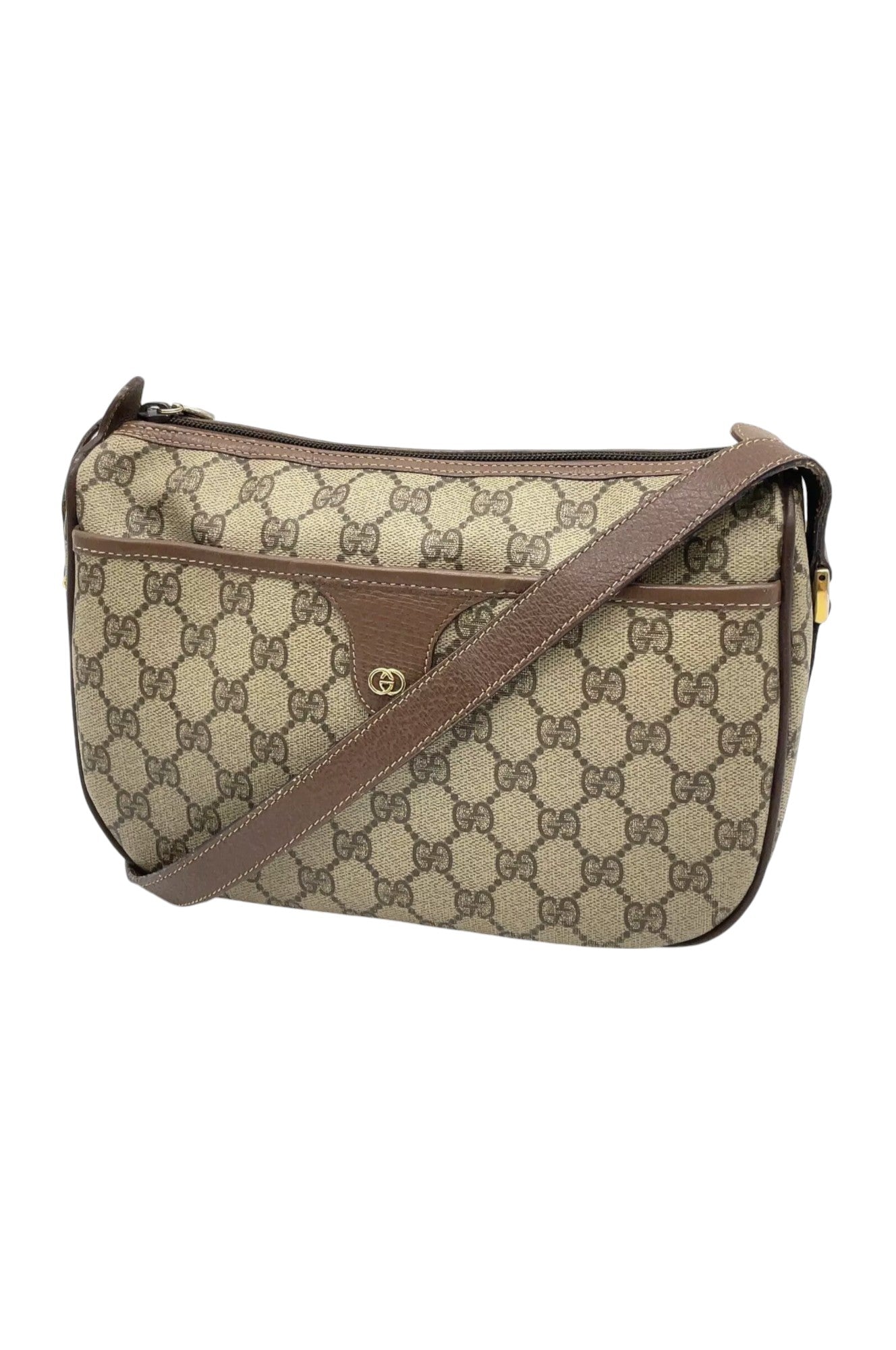 GUCCI GG Supreme Beige/Brown Shoulder Bag NS090783