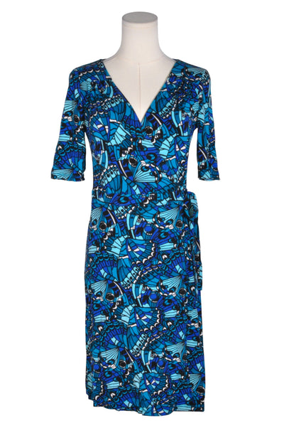 H&M Women Wrap Dresses Regular fit in Blue - Size 12 | 14.29 $ KOOP