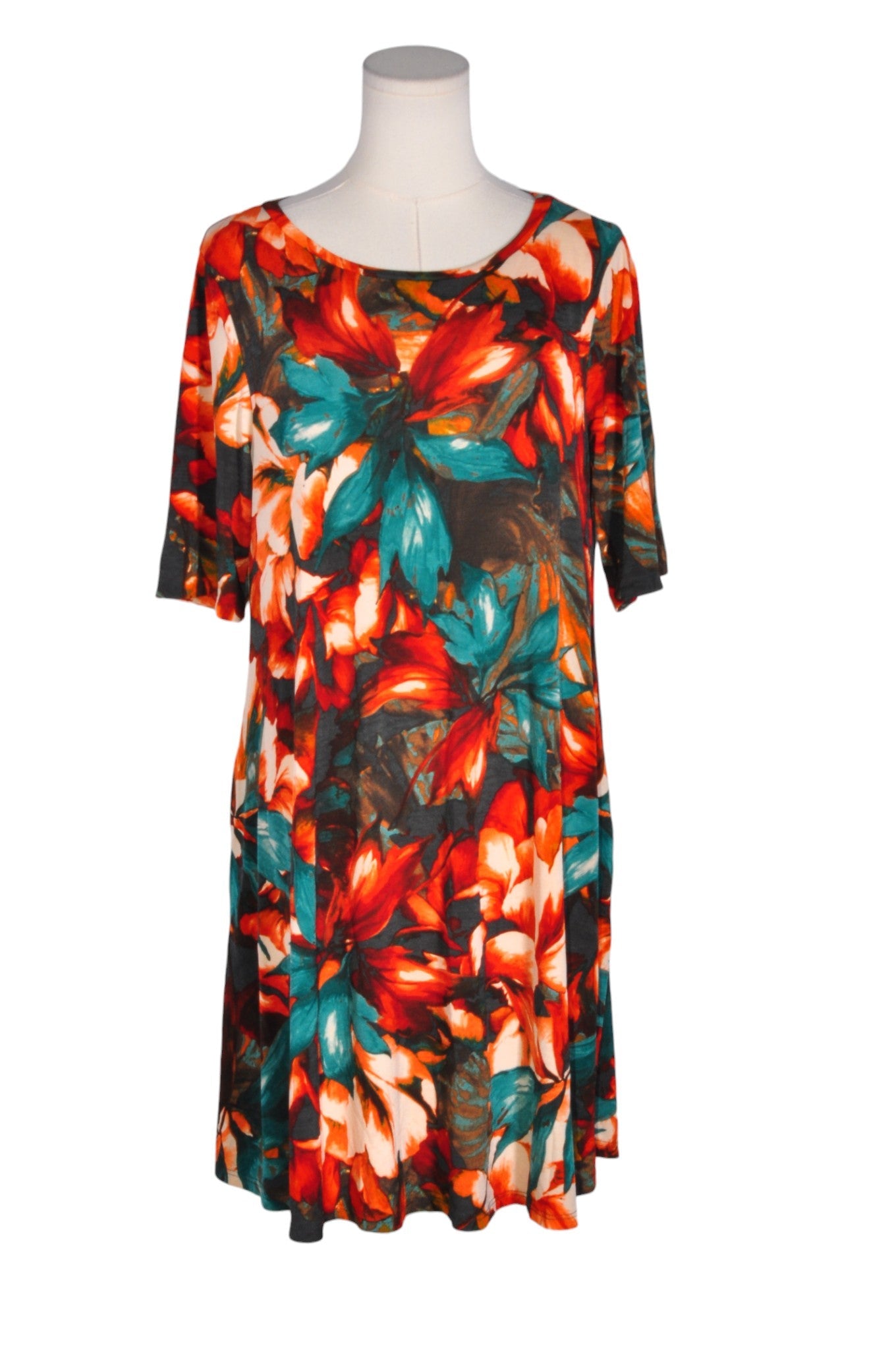 UNBRANDED Women Drop Waist Dresses Regular fit in Orange - Size M | 11.99 $ KOOP