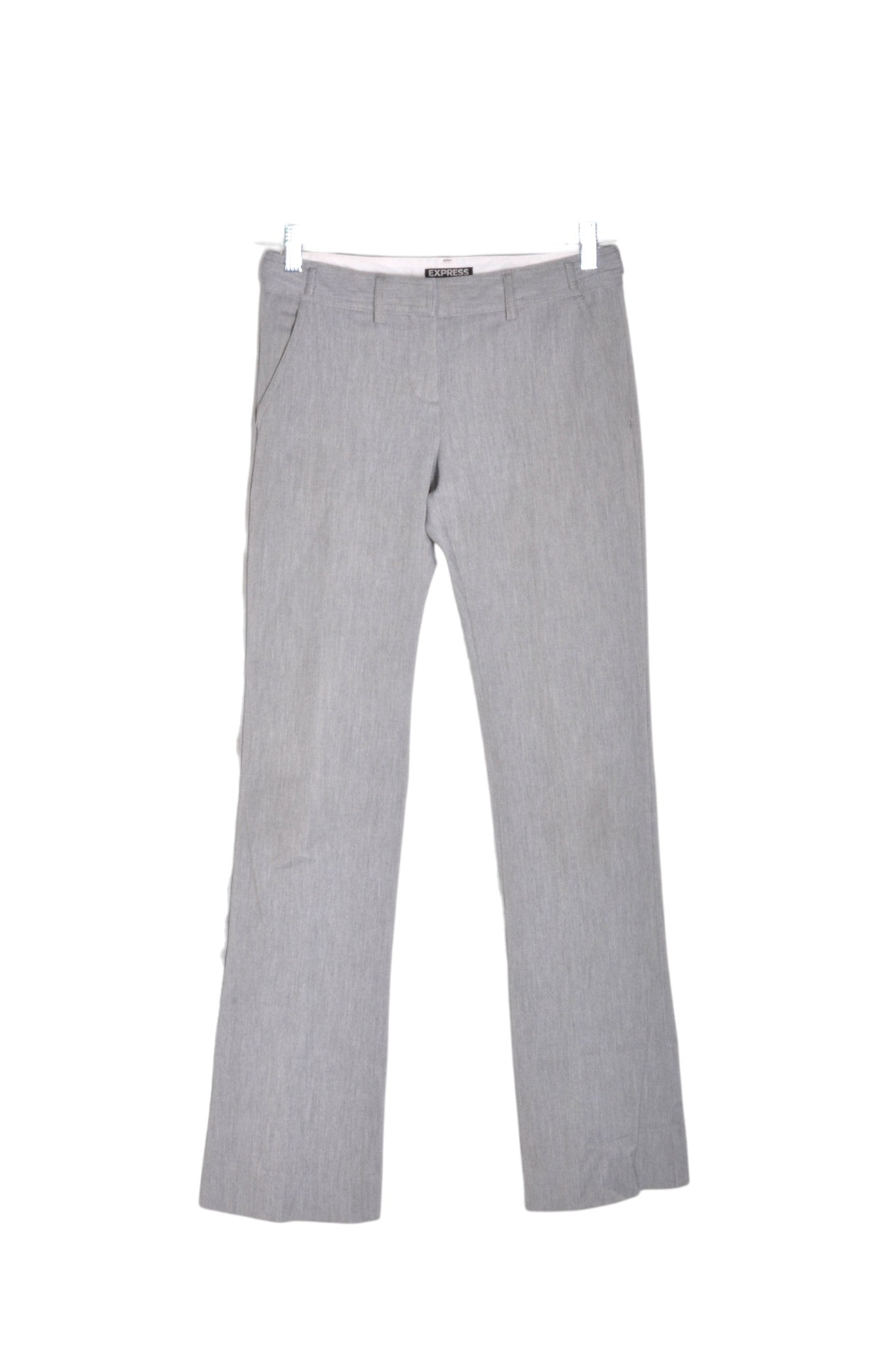 EXPRESS Women Work Pants Regular fit in Gray - Size 0 | 24.4 $ KOOP