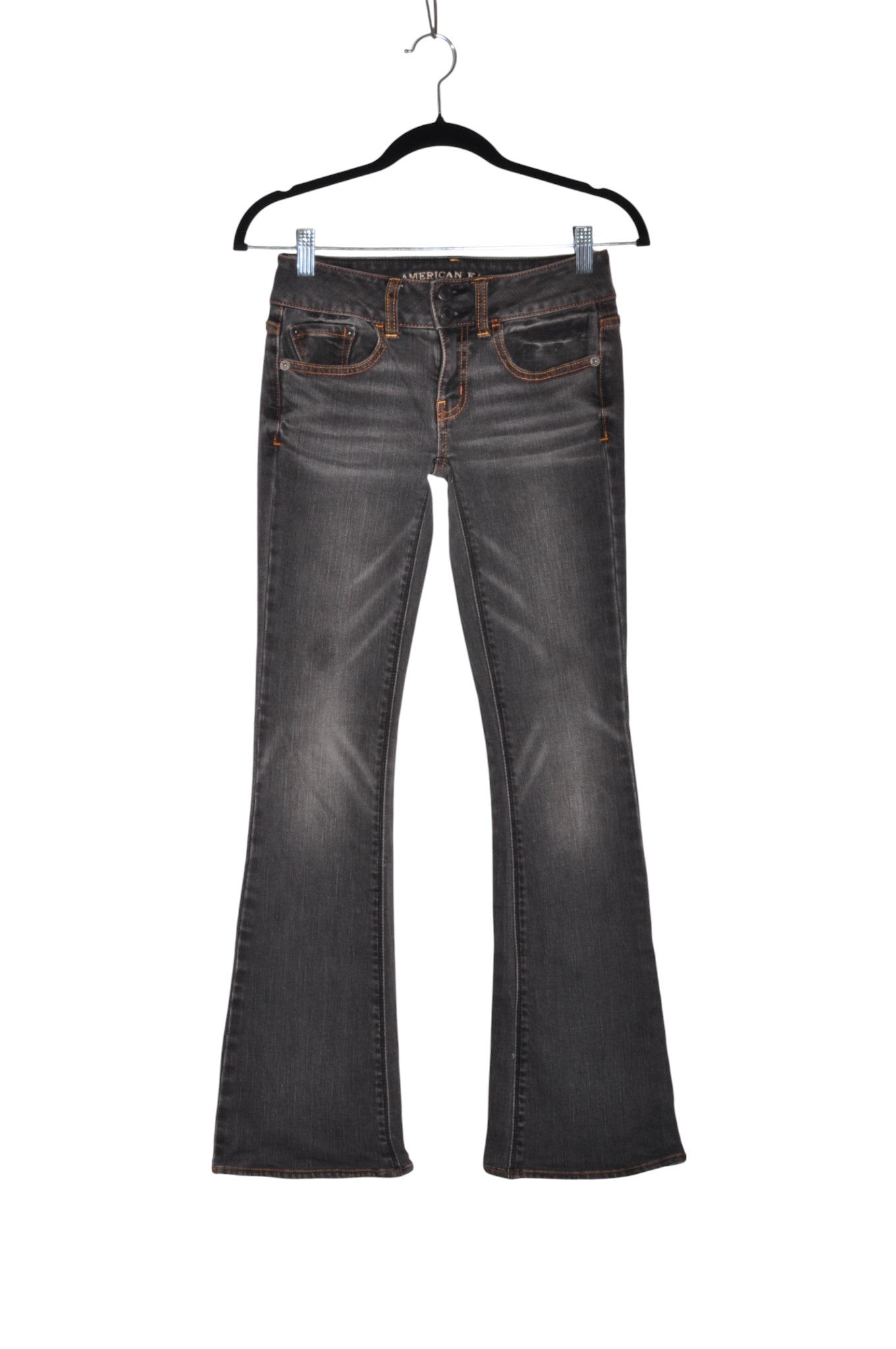 AMERICAN EAGLE Women Bootcut Jeans Regular fit in Black - Size 0 | 27.8 $ KOOP