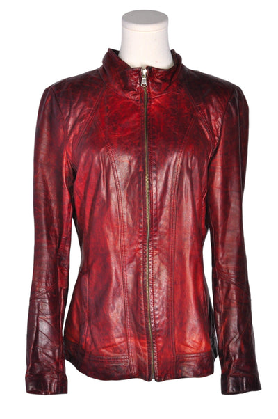 DANIER Women Leather Jackets Regular fit in Red - Size 12 | 69.99 $ KOOP