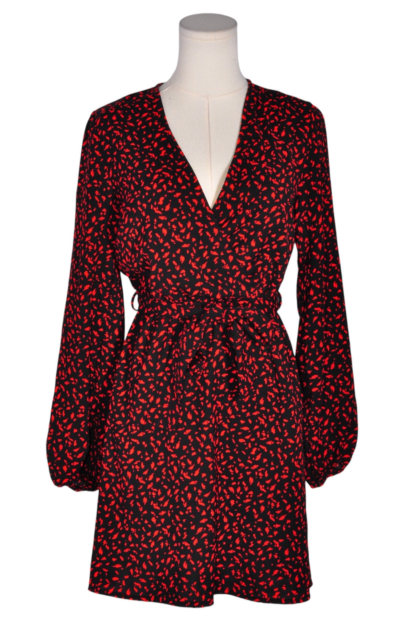 DYNAMITE Women Wrap Dresses Regular fit in Red - Size XS | 13.25 $ KOOP