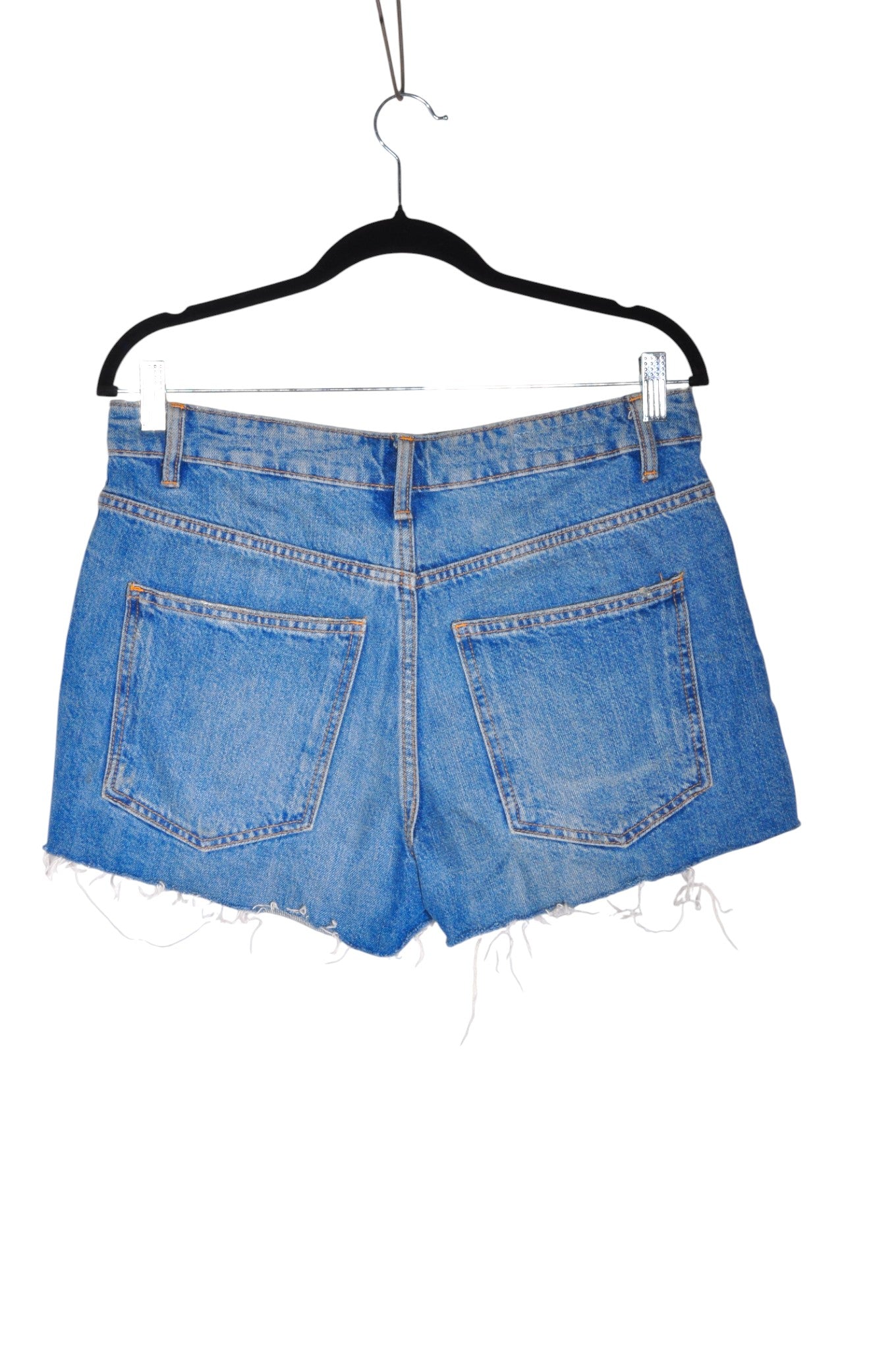 ZARA Women Denim Shorts Regular fit in Blue - Size 4 | 14.3 $ KOOP