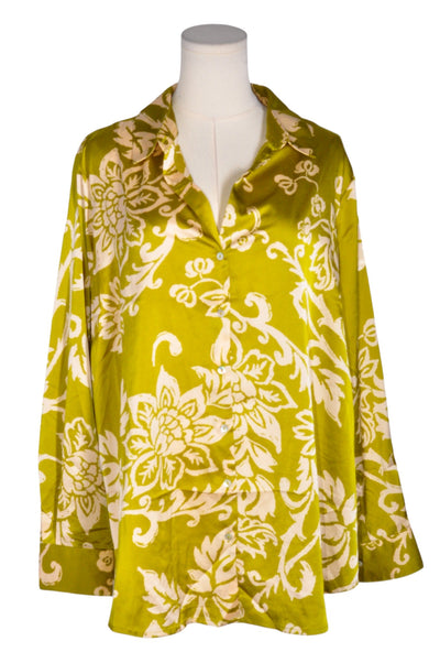 HAVER Women Button Down Tops Regular fit in Green - Size 1X | 14.4 $ KOOP