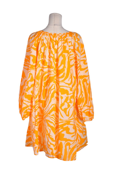 H&M Women Drop Waist Dresses Regular fit in Orange - Size L | 14.29 $ KOOP