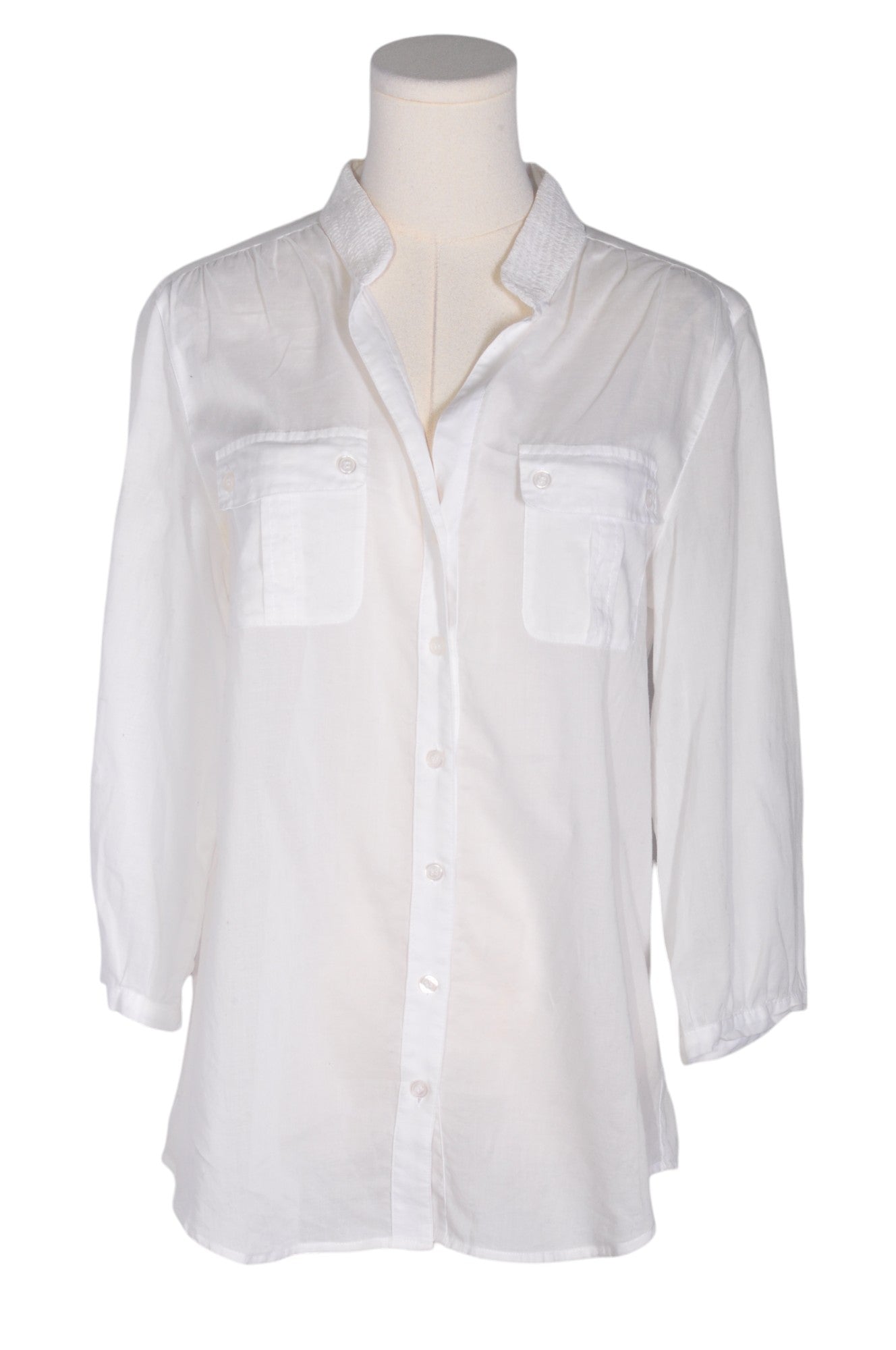 CHICO'S Women Button Down Tops Regular fit in White - Size 1 | 21.29 $ KOOP