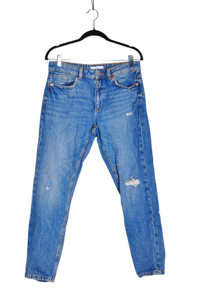 DYNAMITE Women Straight-Legged Jeans Regular fit in Blue - Size 27 | 16.25 $ KOOP