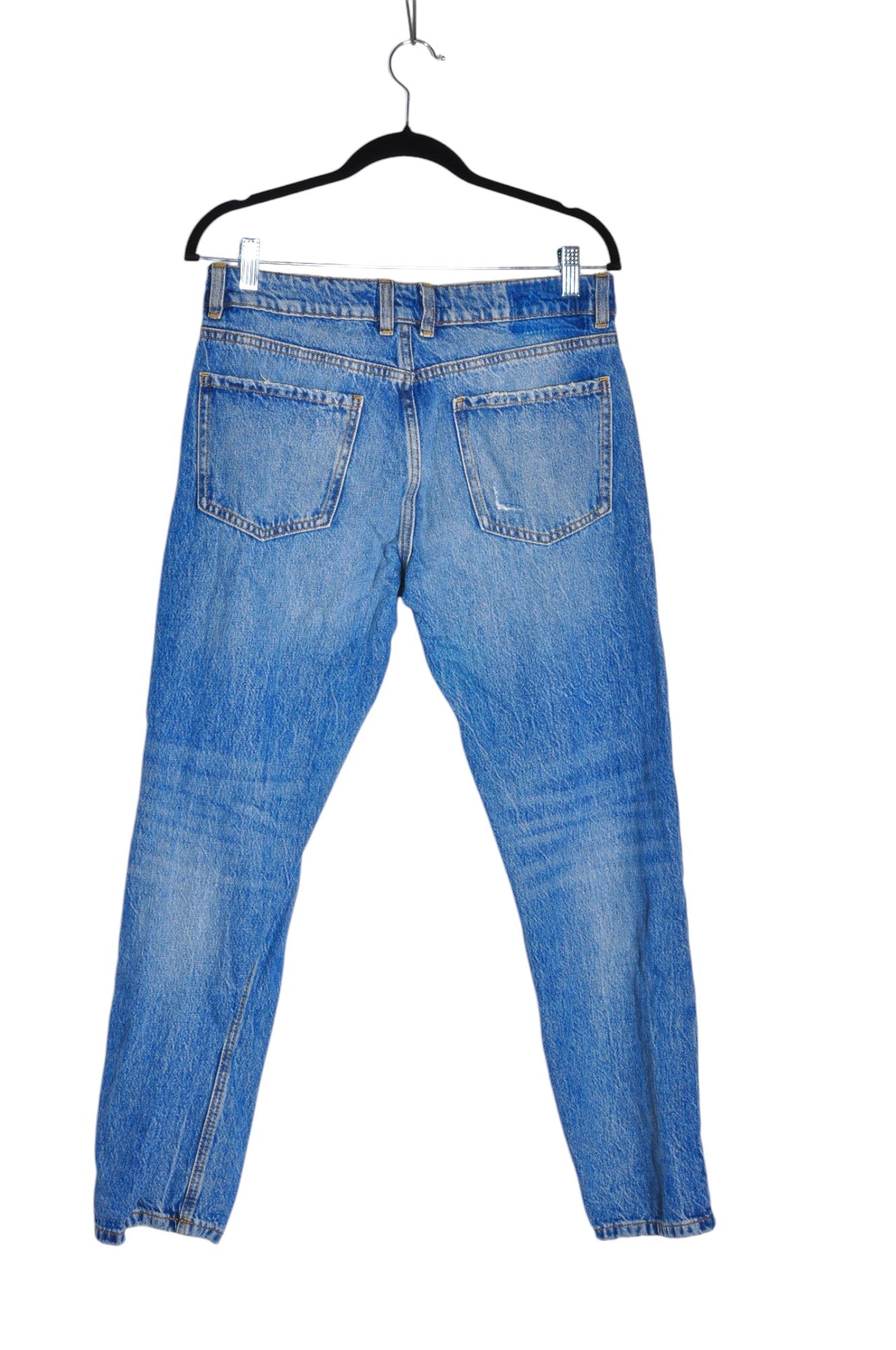 DYNAMITE Women Straight-Legged Jeans Regular fit in Blue - Size 27 | 16.25 $ KOOP