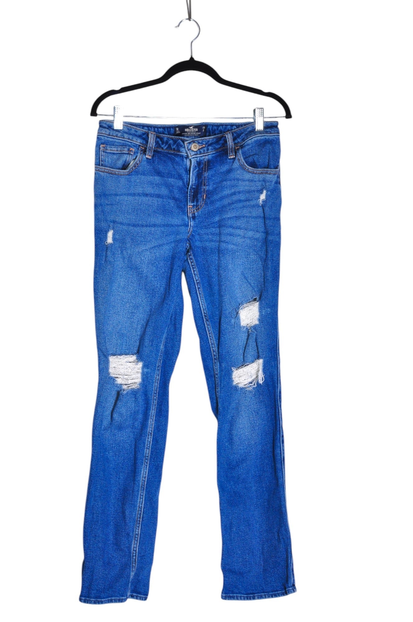 HOLLISTER Women Straight-Legged Jeans Regular fit in Blue - Size 28 | 15.95 $ KOOP