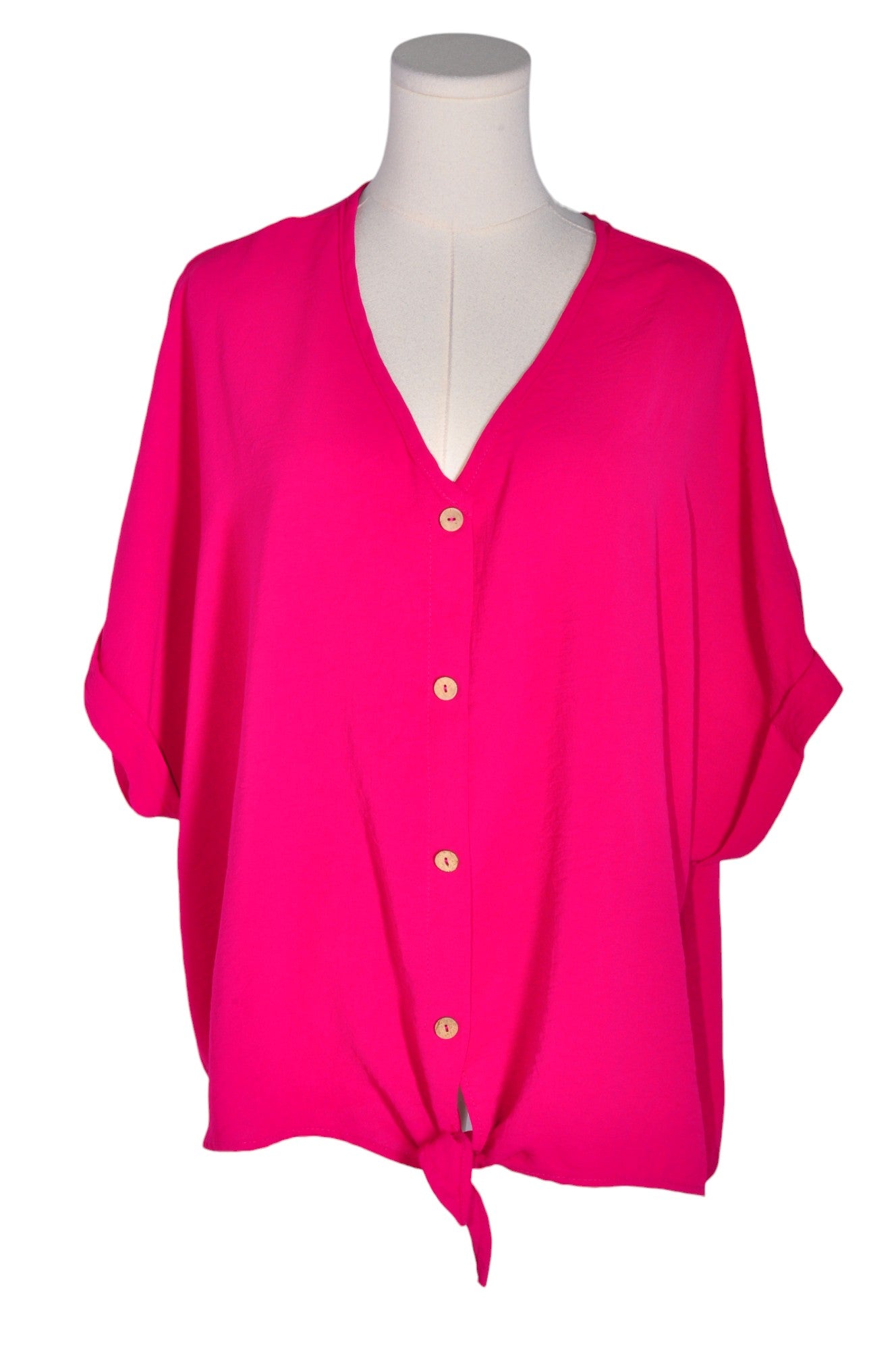 PEPPER & ZOE Women Button Down Tops Regular fit in Pink - Size 2XL | 17.8 $ KOOP