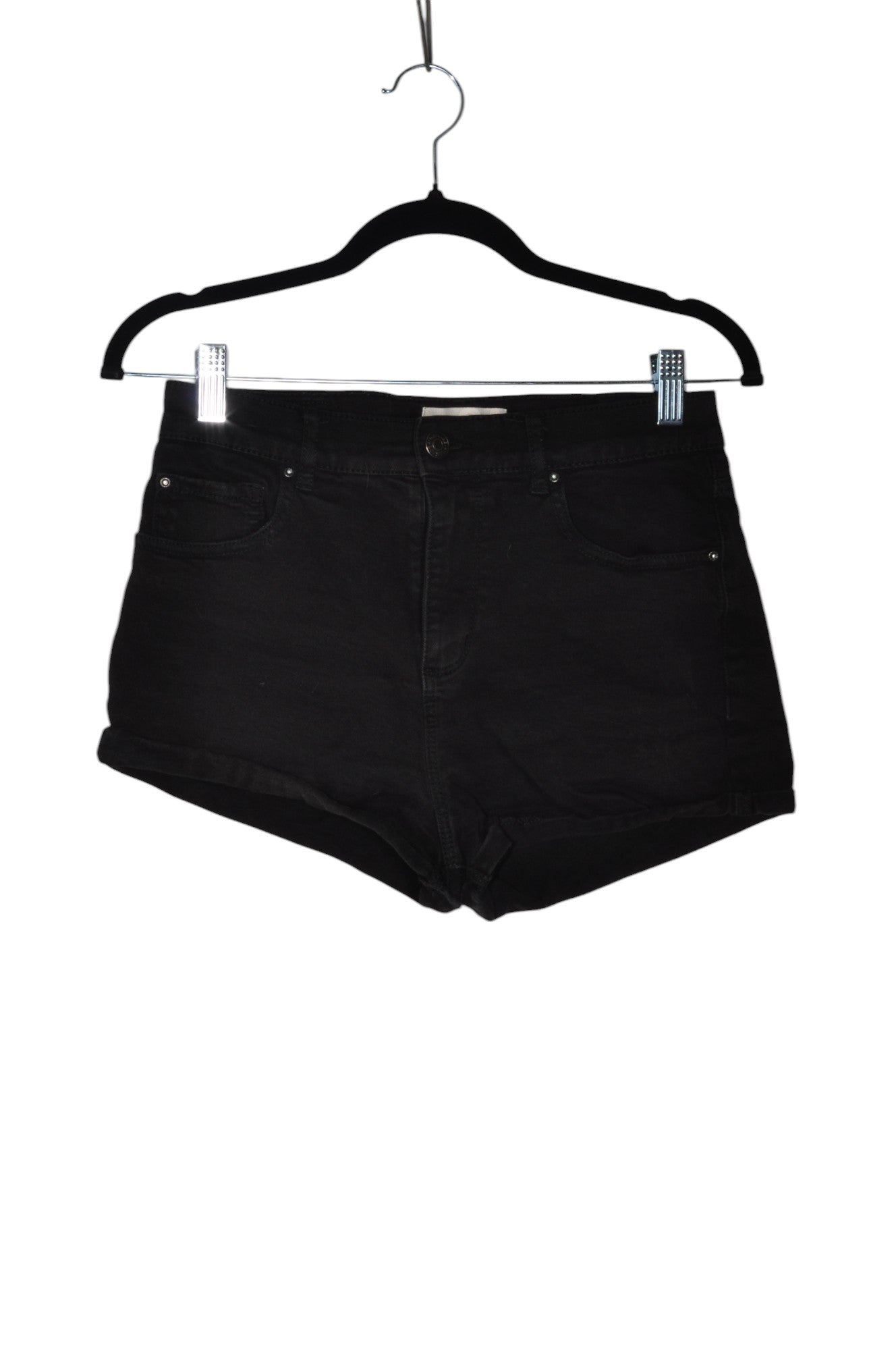 GARAGE Women Denim Shorts Regular fit in Black - Size 7 | 11.99 $ KOOP