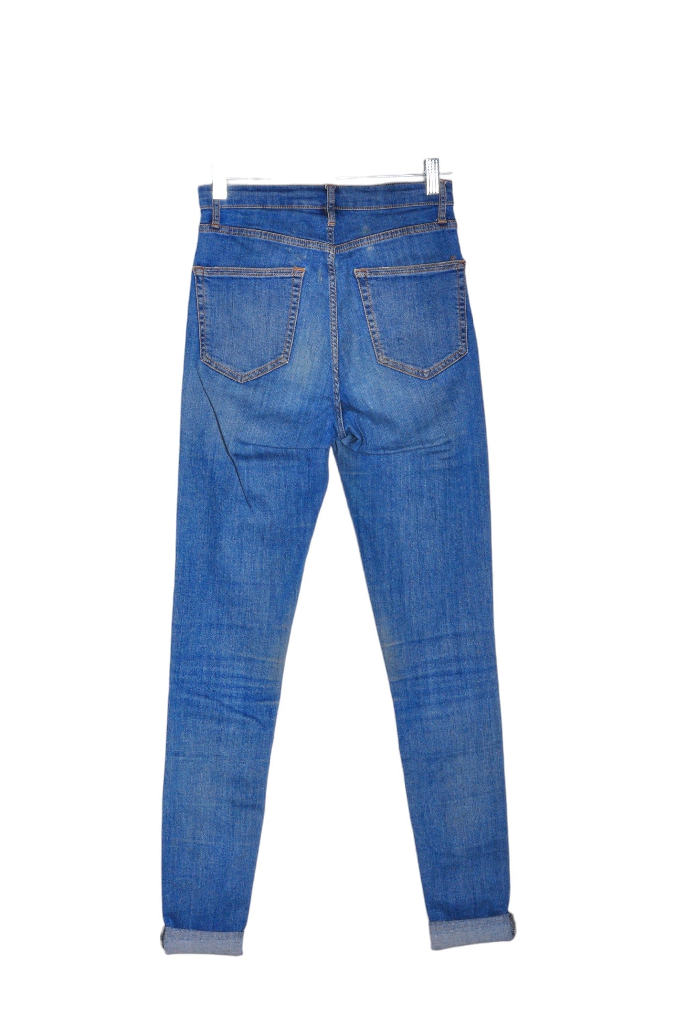 TOPSHOP Women Straight-Legged Jeans Regular fit in Blue - Size 28 | 31.29 $ KOOP