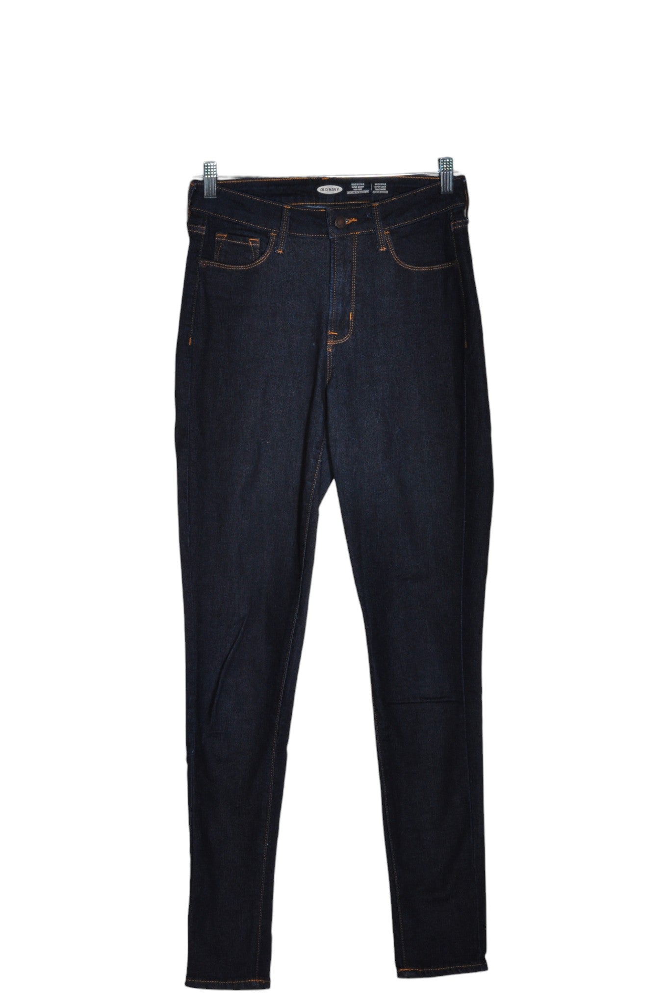 OLD NAVY Women Straight-Legged Jeans Regular fit in Blue - Size 4 | 12.29 $ KOOP