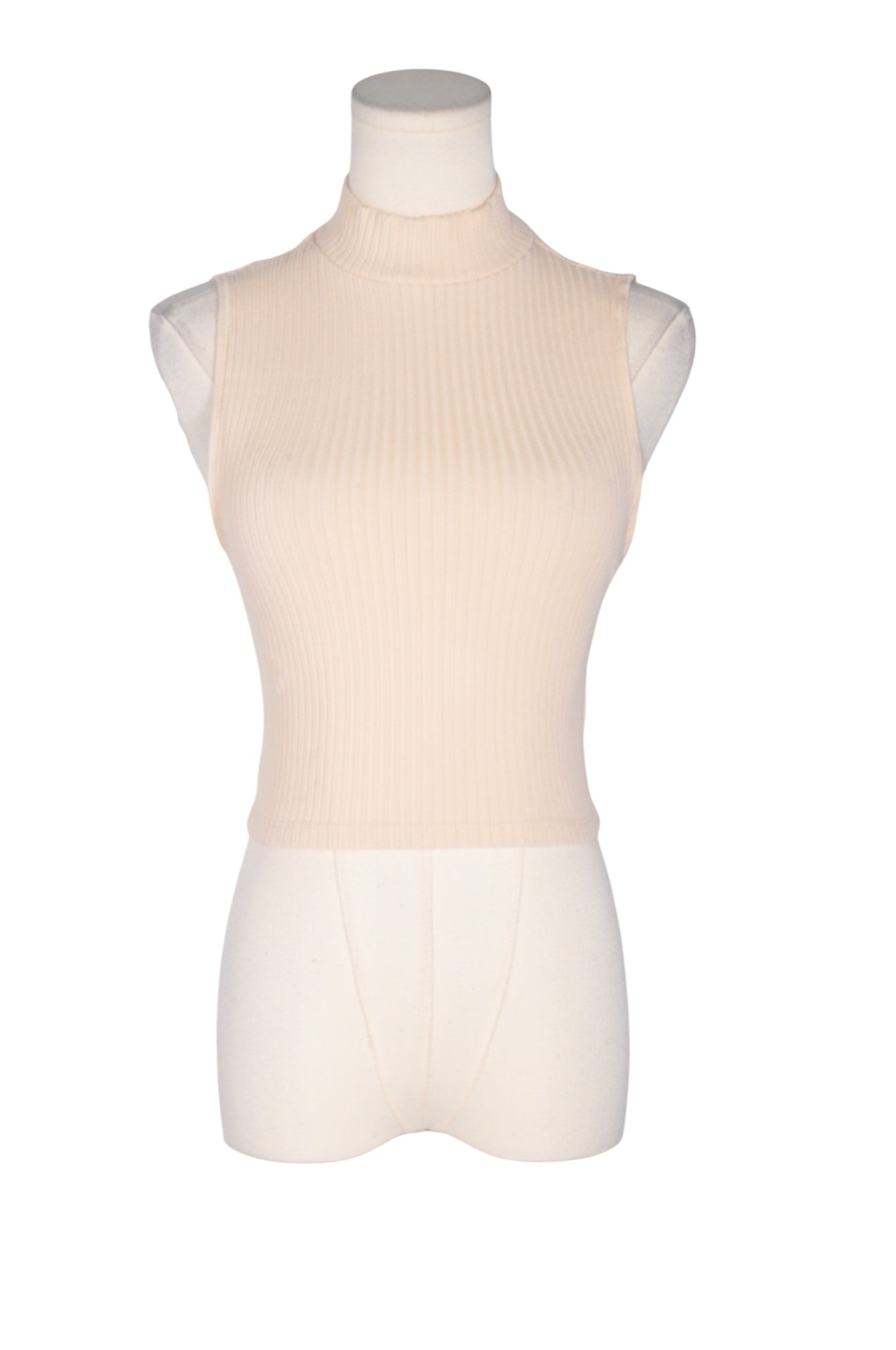 REFORMATION Women Turtleneck Tops Regular fit in Beige - Size S | 32.29 $ KOOP