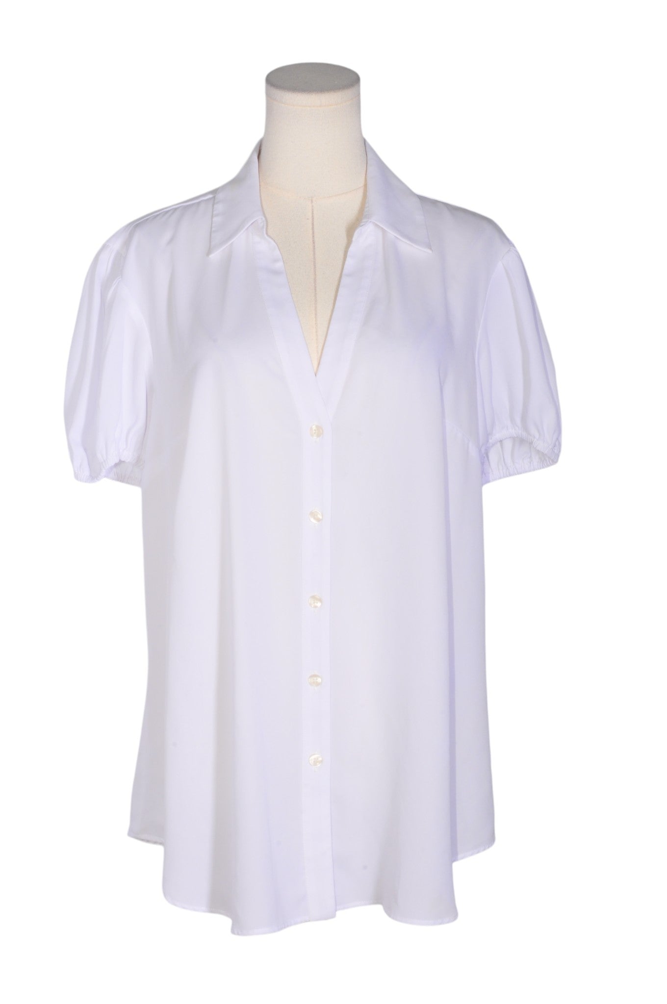 UNBRANDED Women Button Down Tops Regular fit in White - Size L | 9.99 $ KOOP