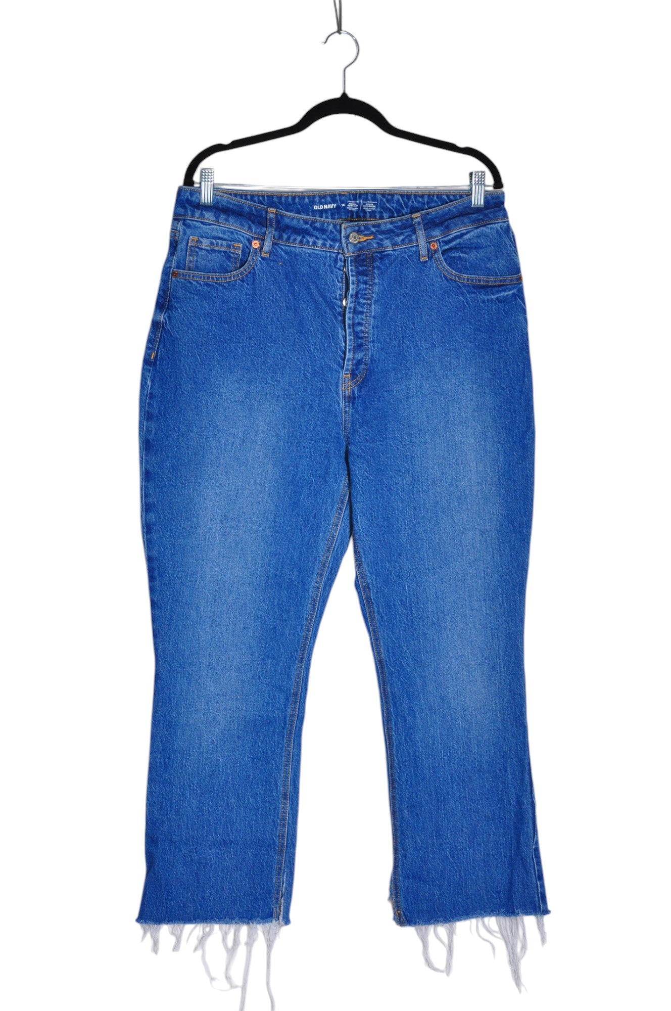 OLD NAVY Women Straight-Legged Jeans Regular fit in Blue - Size 14 | 16.59 $ KOOP