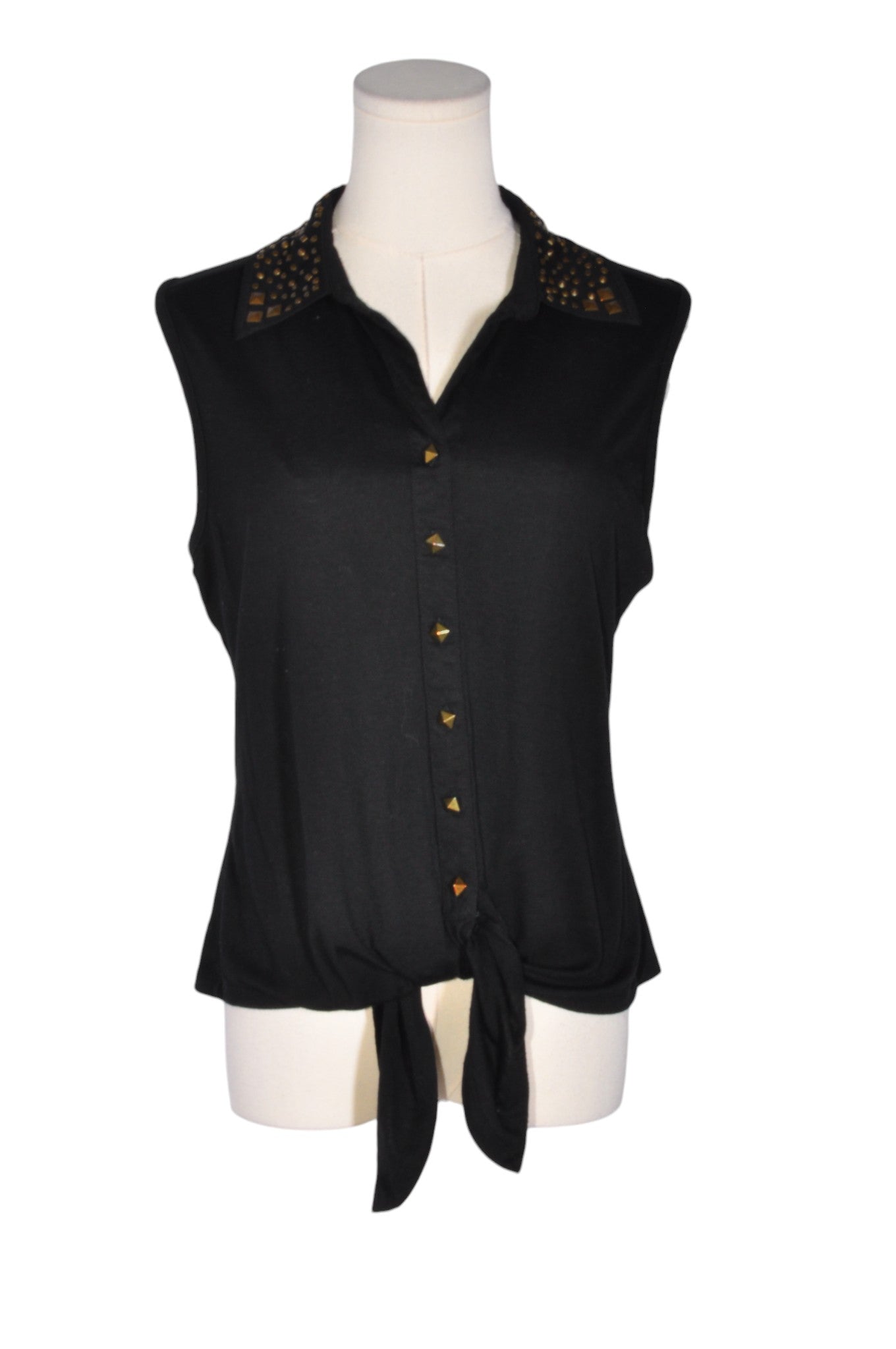 CANDY COUTURE Women Button Down Tops Regular fit in Black - Size L | 13.25 $ KOOP