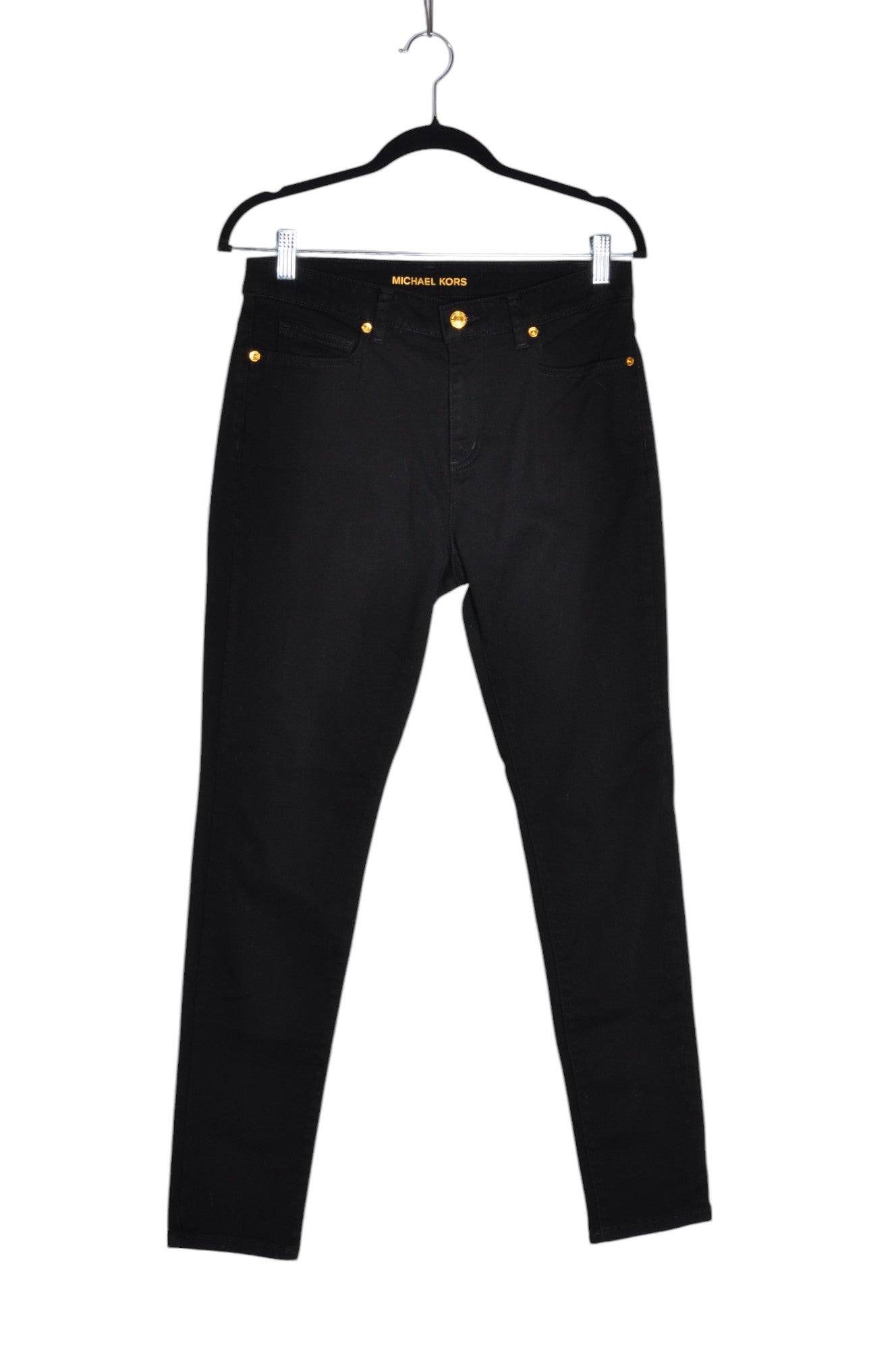 MICHAEL KORS Women Straight-Legged Jeans Regular fit in Black - Size 8 | 39.99 $ KOOP