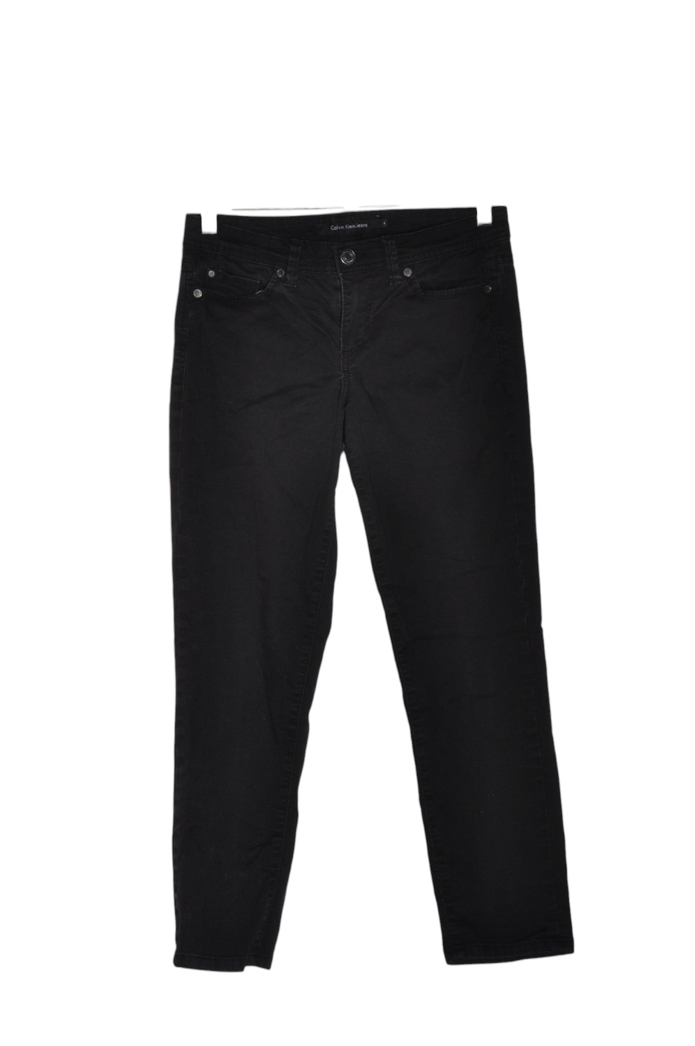 CALVIN KLEIN Women Straight-Legged Jeans Regular fit in Black - Size 4 | 34.49 $ KOOP
